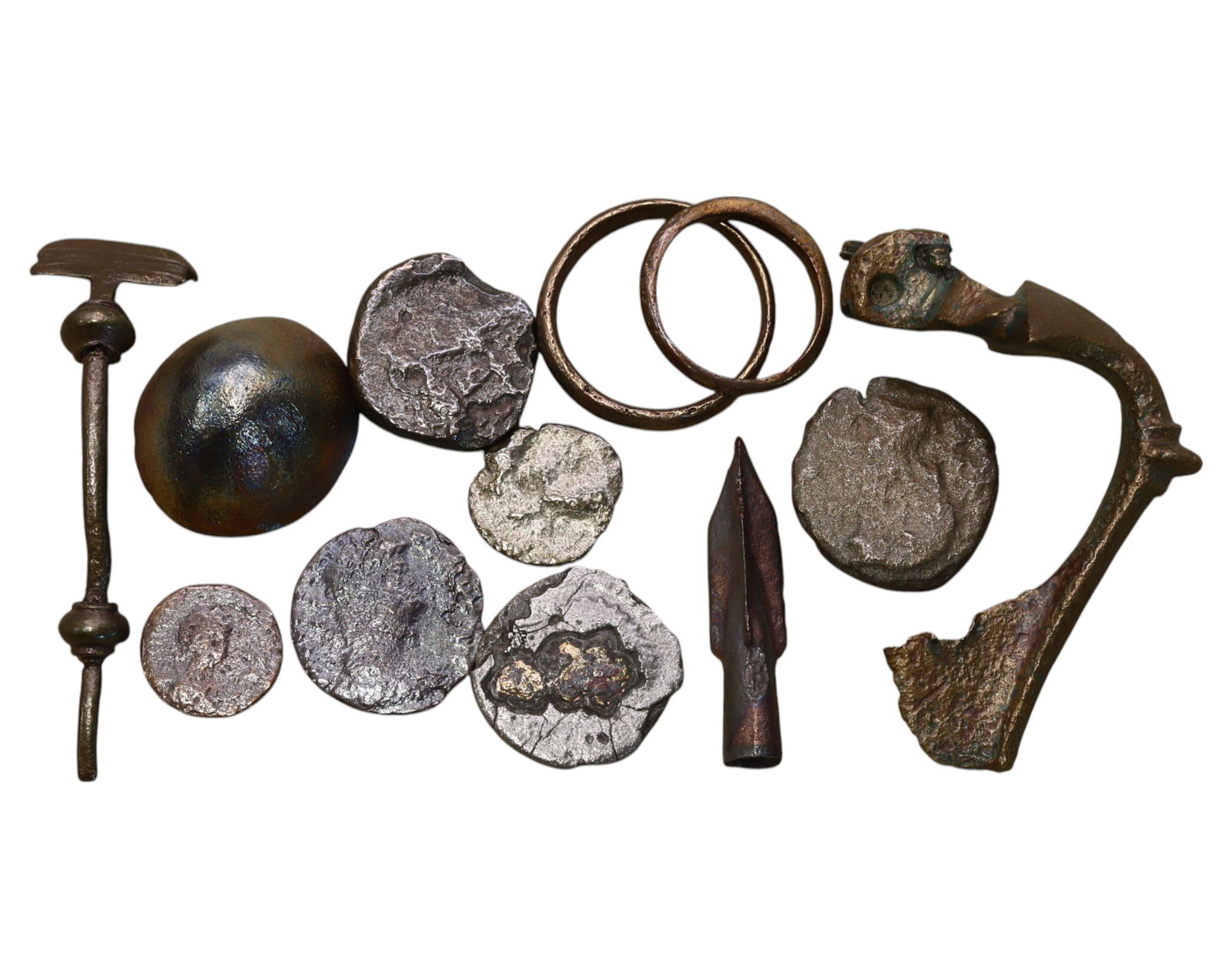 ANCIENT BRONZE RELICS - Mixed Artifacts, Various Periods (12pcs, 41g, 1-5cm) (1 of 2)