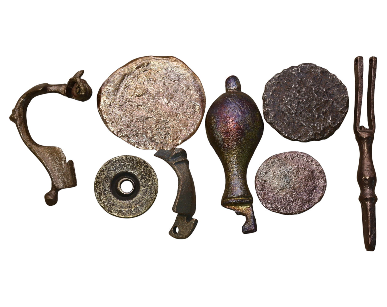 ANCIENT BRONZE RELICS - Mixed Artifacts, Various Periods (96g, 2-6cm, 9pcs) (1 of 2)