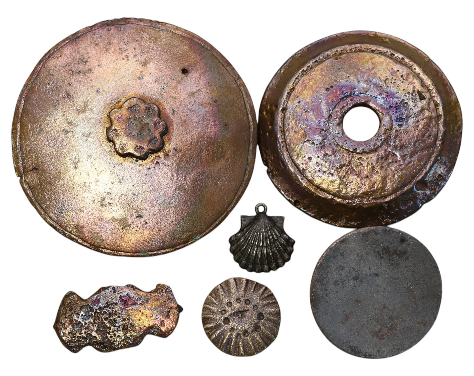 ANTIQUE BRONZE RELICS - Mixed Artifacts, Various Periods (5pcs, 56g, 1-5cm) (1 of 3)