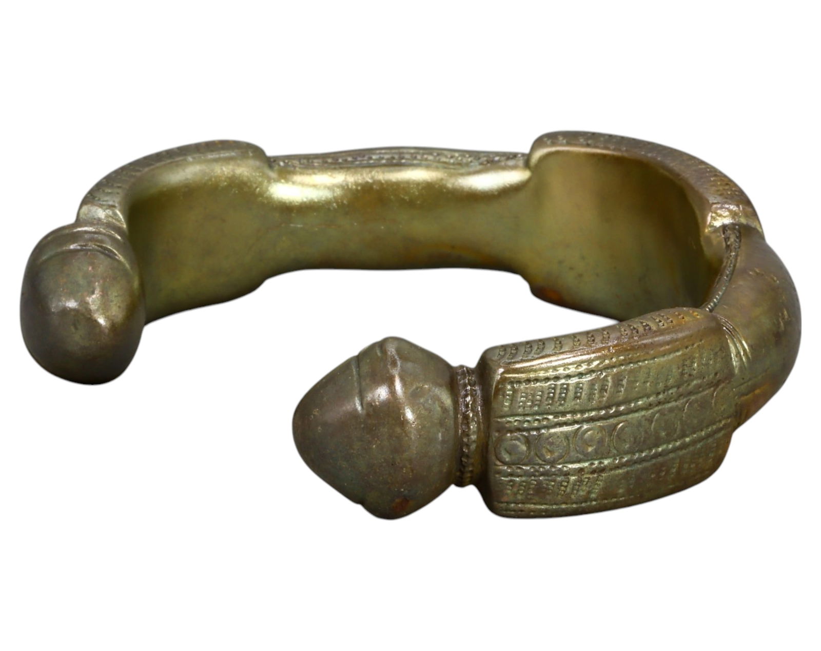 WEST AFRICA: Decorated Manilla Trade Currency - Bronze, 18th-19th Century (1 of 4)