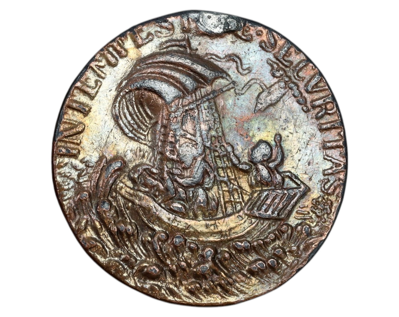 EUROPE: St. George & Maritime Safety Medal Coin - 18th-19th Century (1 of 3)