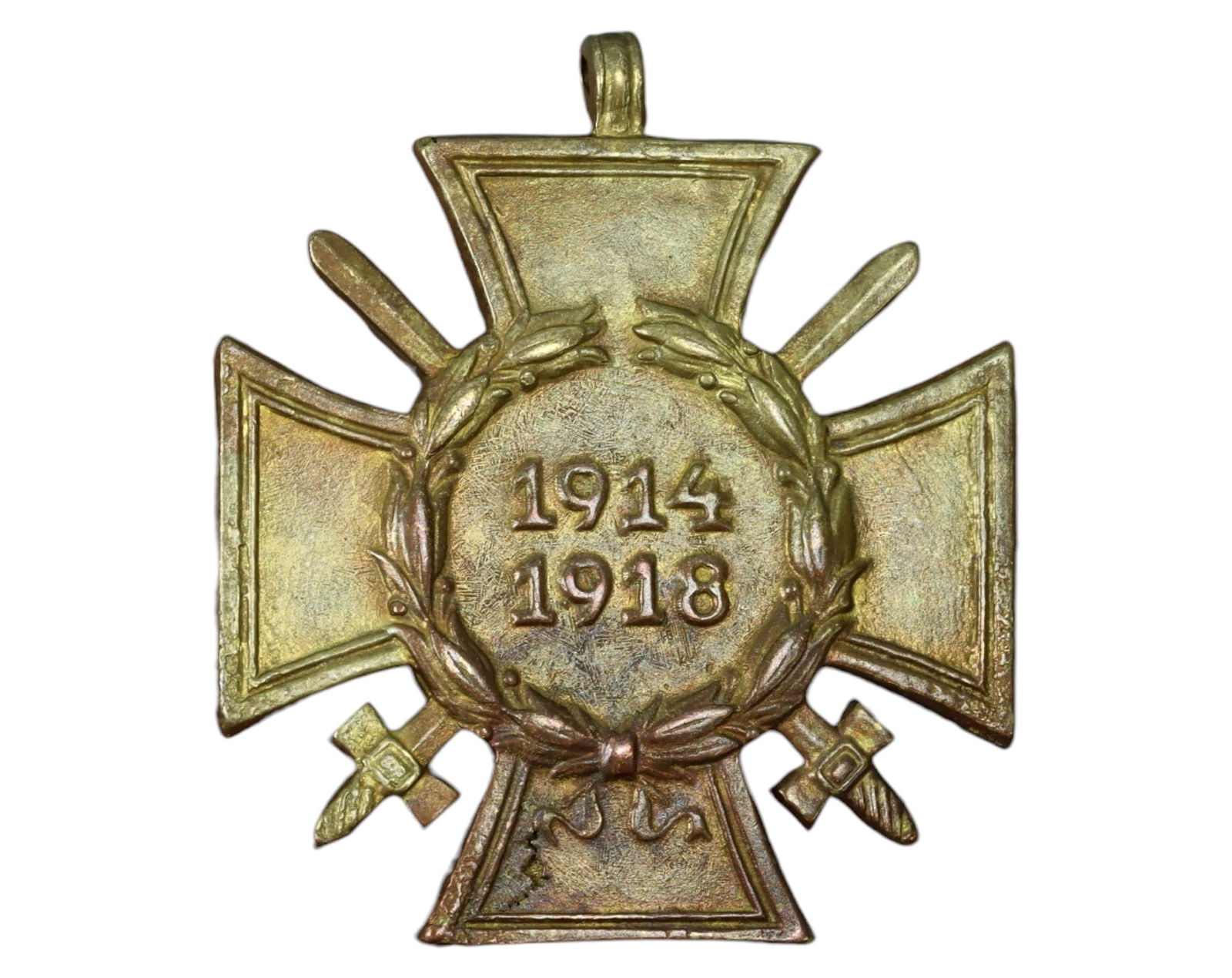 GERMANY: Honour Cross of the World War 1914-1918 - Combatants, 3.5x4cm, 12.5g (1 of 3)