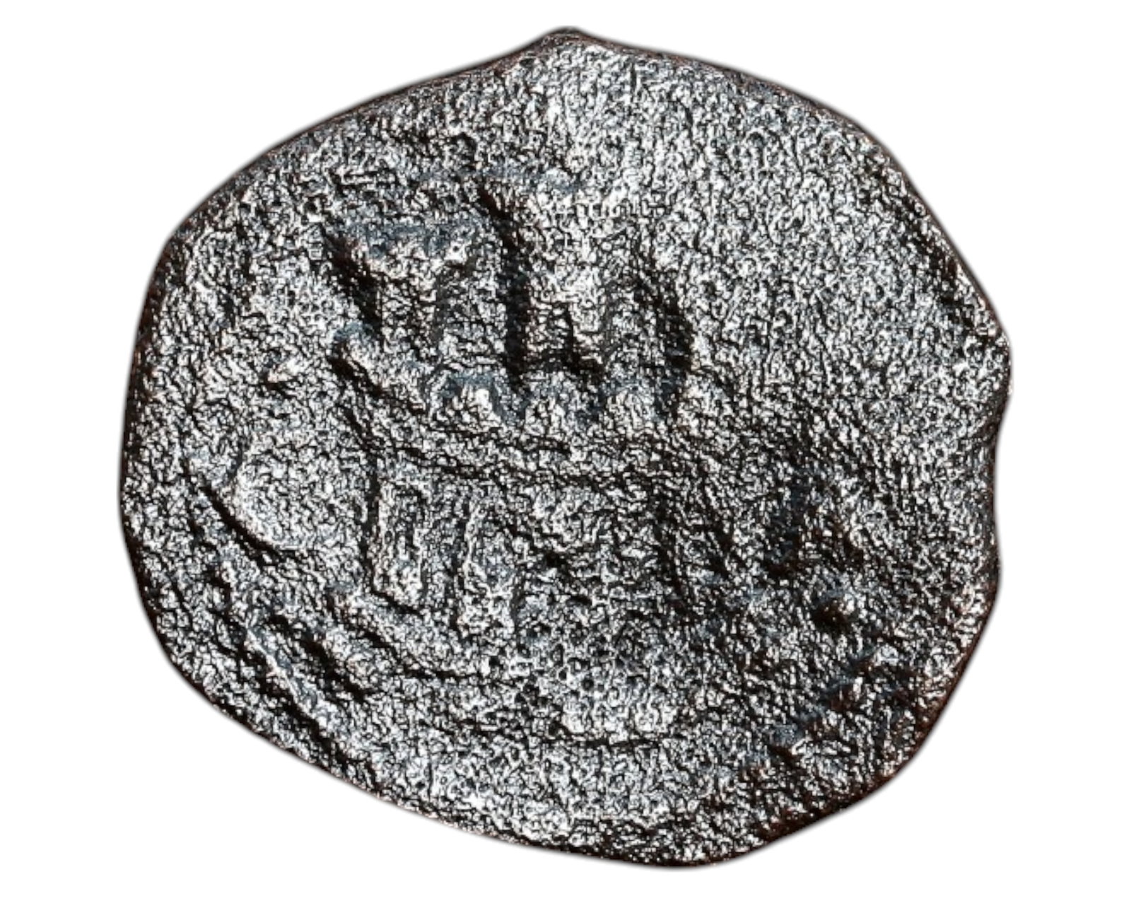 SPAIN: Philip II - 2 Maravedis Coin, Cuenca Mint (1556-1598): A copper 2 Maravedis Coin coin issued under Philip II of Spain (1556-1598) at the Cuenca Mint, measuring 21x23mm and weighing 3g. The obverse depicts a lion rampant, the emblem of the Kingdom of Leon,