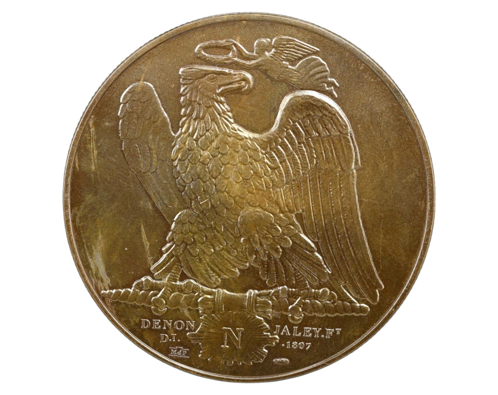 FRANCE: First Empire - Napoleon I Bronze Medal Coin, Victories of 1807 (Restrike) (1 of 3)