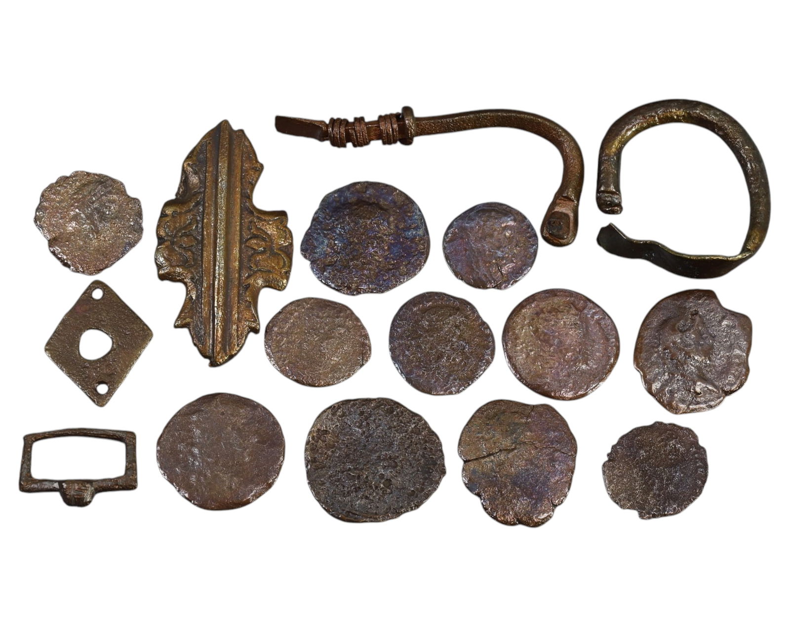 ANCIENT & MEDIEVAL: Mixed Bronze Relics & Coins - 16 Pieces, Various Periods (1 of 1)