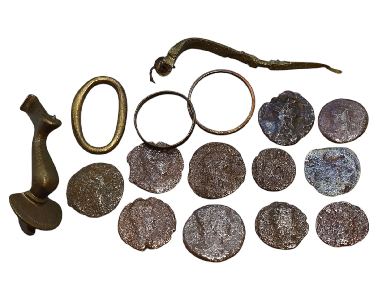 ANCIENT & MEDIEVAL: Mixed Bronze Relics & Coins - 16 Pieces, Various Periods (1 of 1)