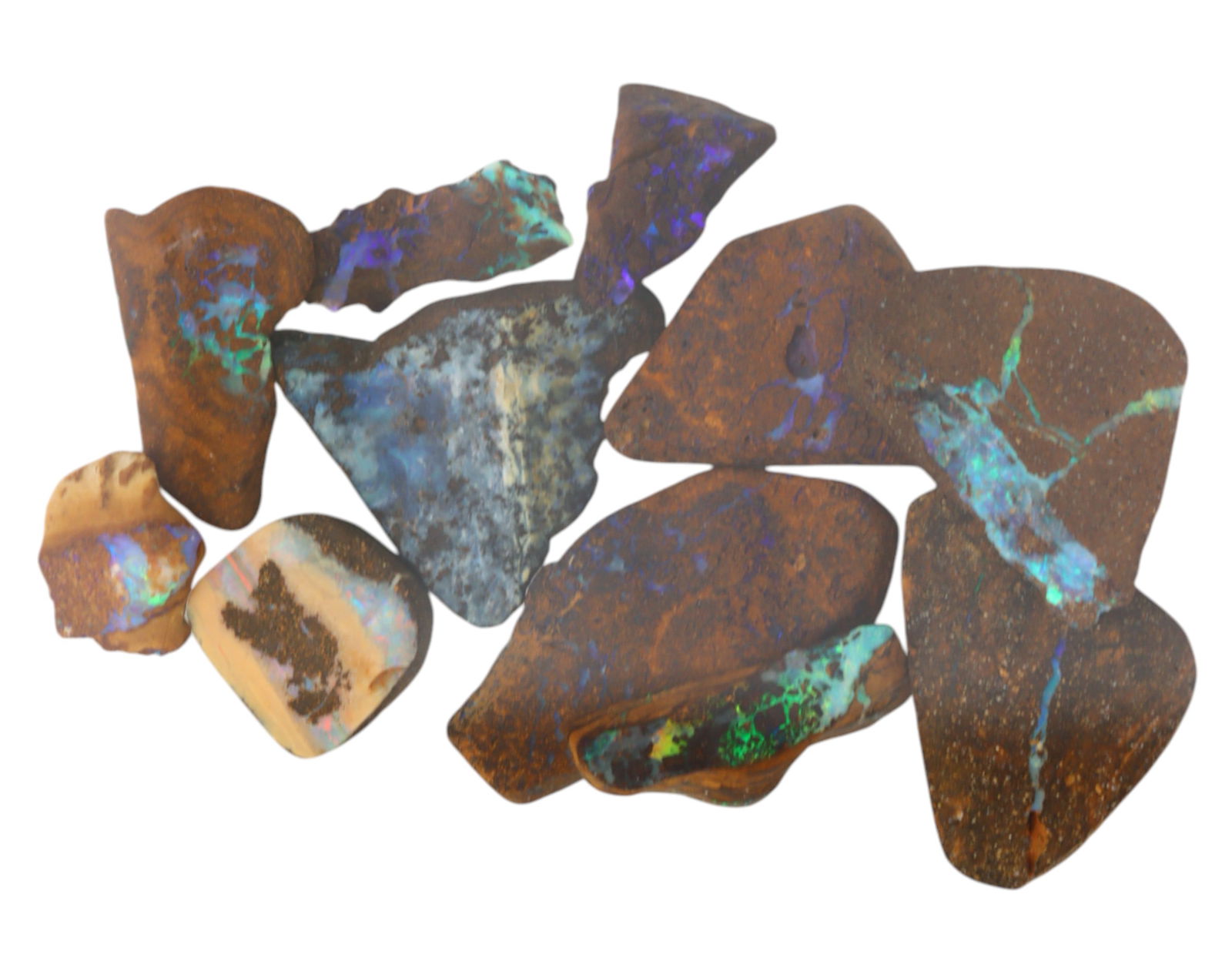 AUSTRALIAN MATRIX BOULDER OPAL - Rough Lot, 27g, 1-3cm (Images Taken Wet) (1 of 1)