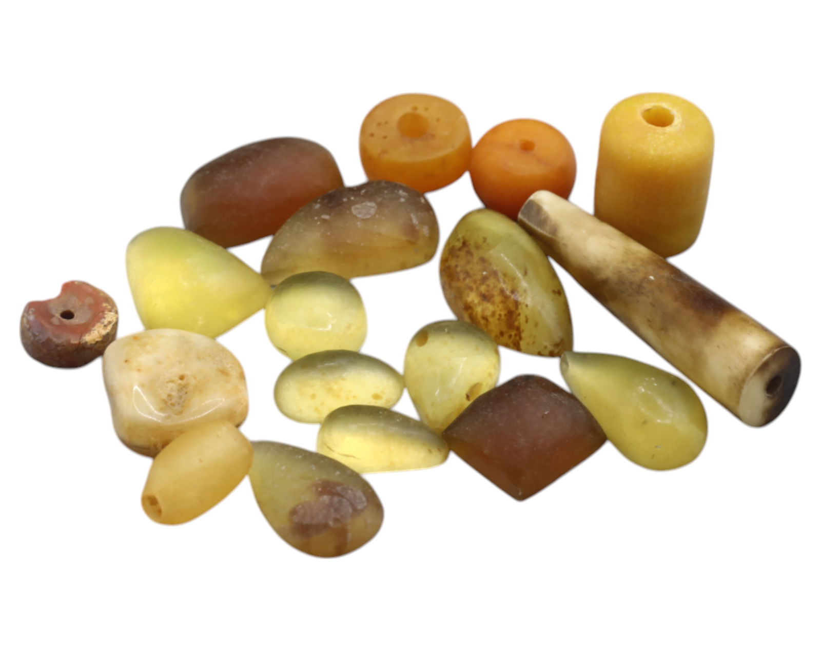 BALTIC: Amber Cabochons & Mixed Beads - Natural Baltic & Fossilized Resin, 32g (1 of 1)