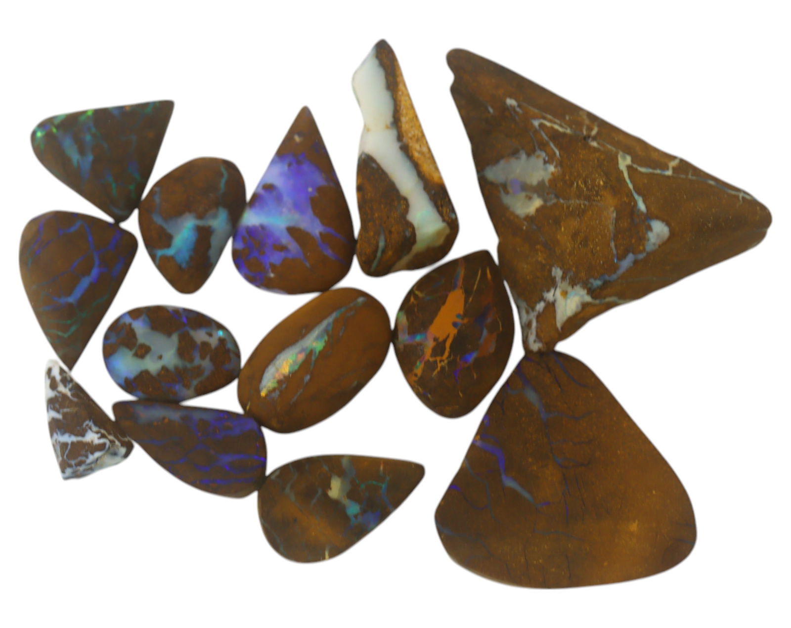 AUSTRALIAN MATRIX BOULDER OPAL - Rough Lot, 15g, 1-2.8cm (Images Taken Wet) (1 of 1)