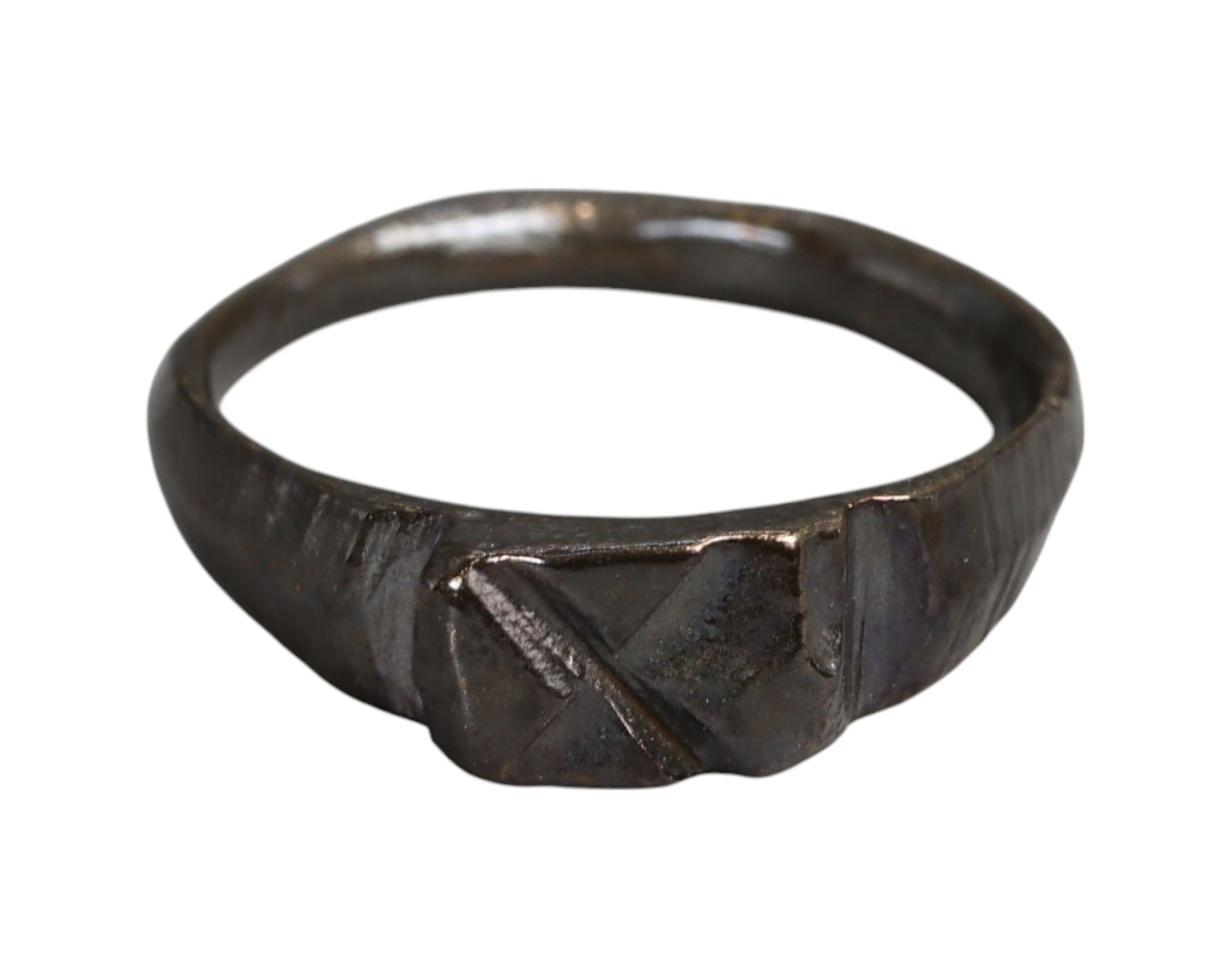 VIKING AGE: Bronze Woman's Ring - 14mm Inner Diameter, 1.3g, 9th-11th Century (1 of 2)