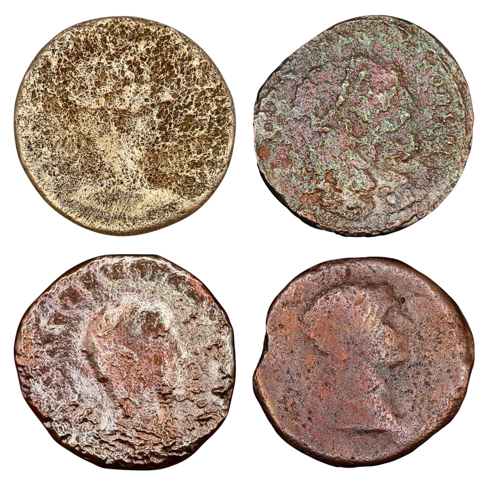 ROMAN EMPIRE: Large Bronze AE Coins - 4-Coin Lot (24-27mm) (1 of 3)