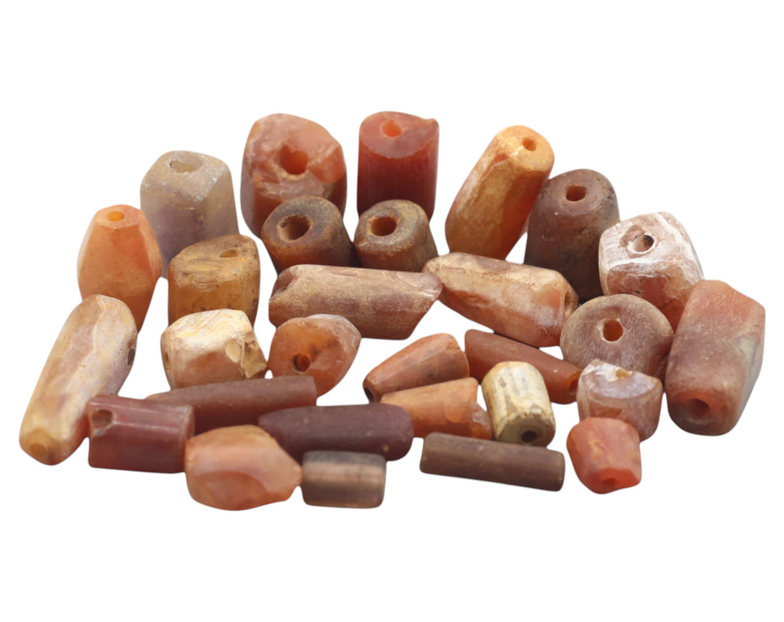 MEDITERRANEAN/ASIA: Antique Carnelian Beads - 48g, 0.5-2cm, 18th-19th Century (1 of 1)