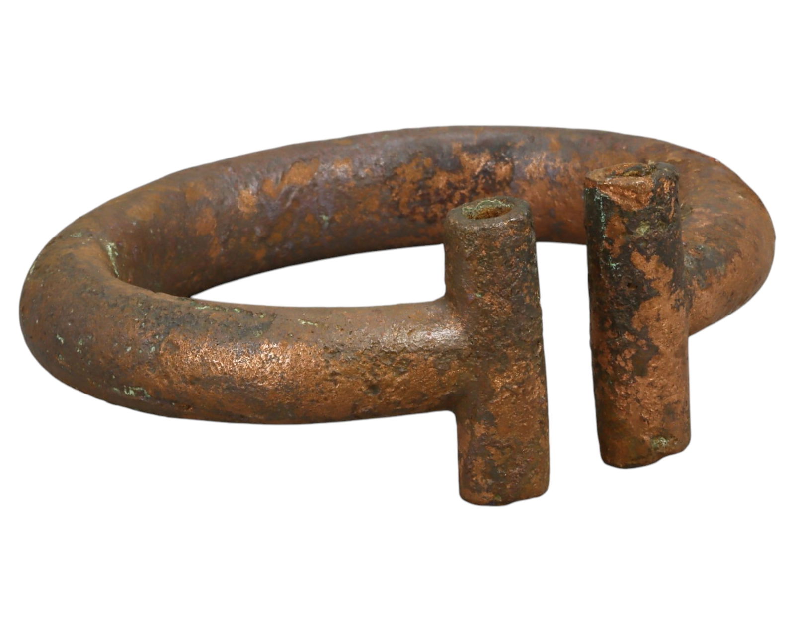 WEST AFRICA: Rare Bronze Currency Bracelet - 19th-20th Century, 8-9cm, 265g (1 of 2)