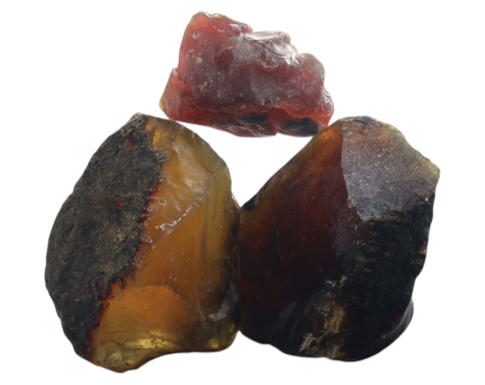 NATURAL: Baltic Amber Specimen Trio - 53g, 3-4.5cm, Fossilized Tree Resin (1 of 1)