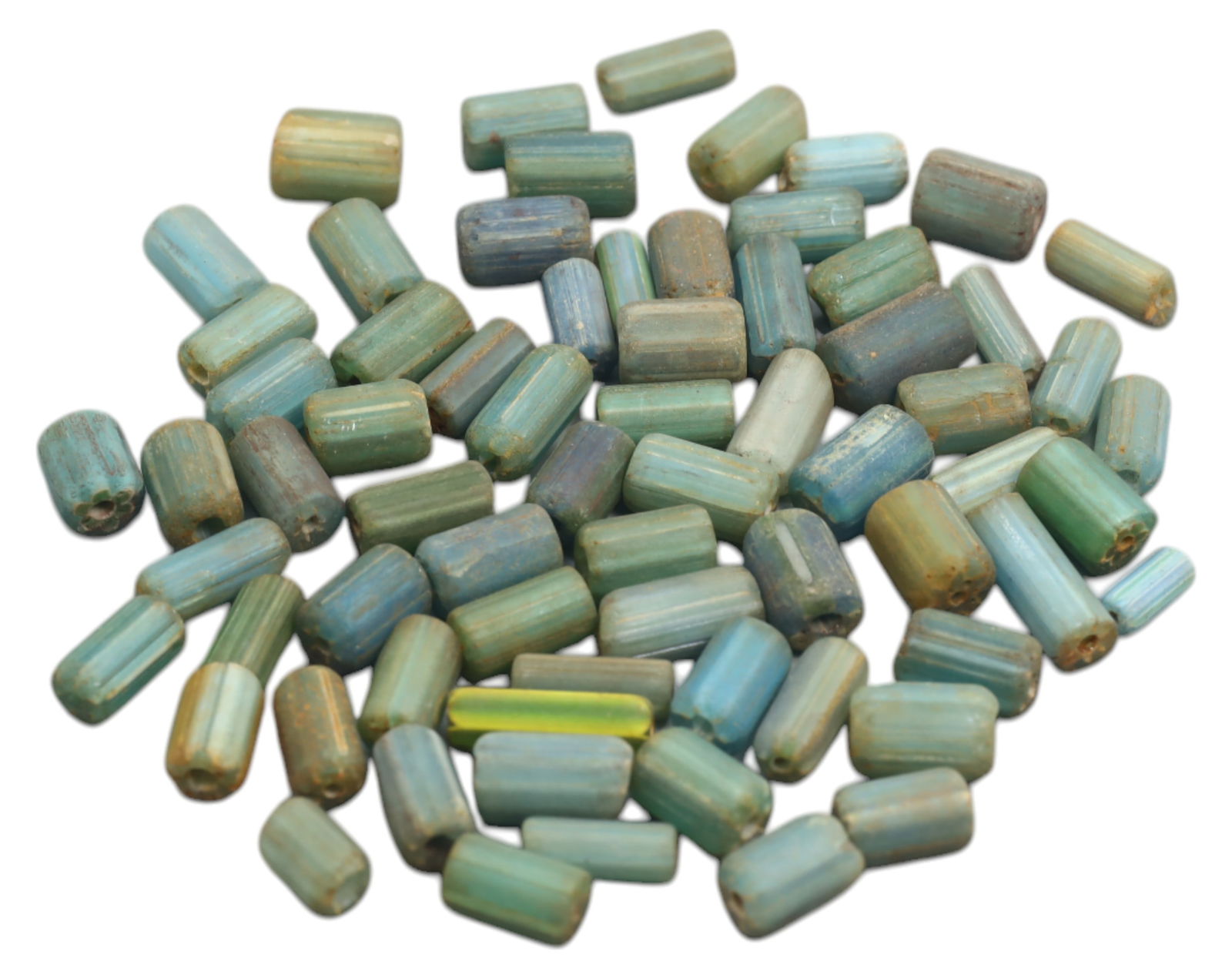 AFRICA: Antique Chevron Trade Beads - 50g, 1-1.5cm (1 of 1)