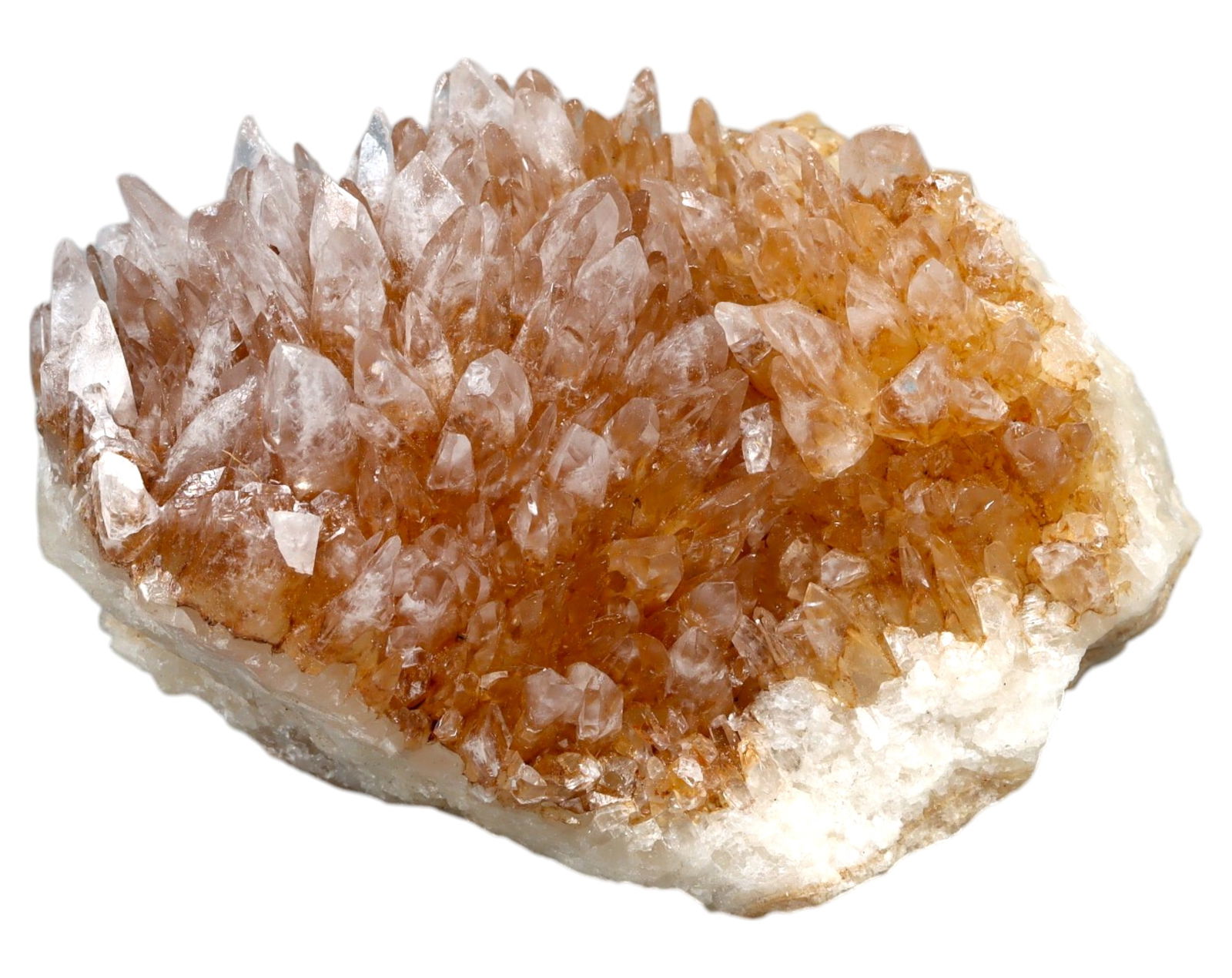 BRAZIL: Natural Citrine Quartz Cluster Specimen - 8.7x6.3cm, 221g, Vibrant Golden Hue (1 of 2)