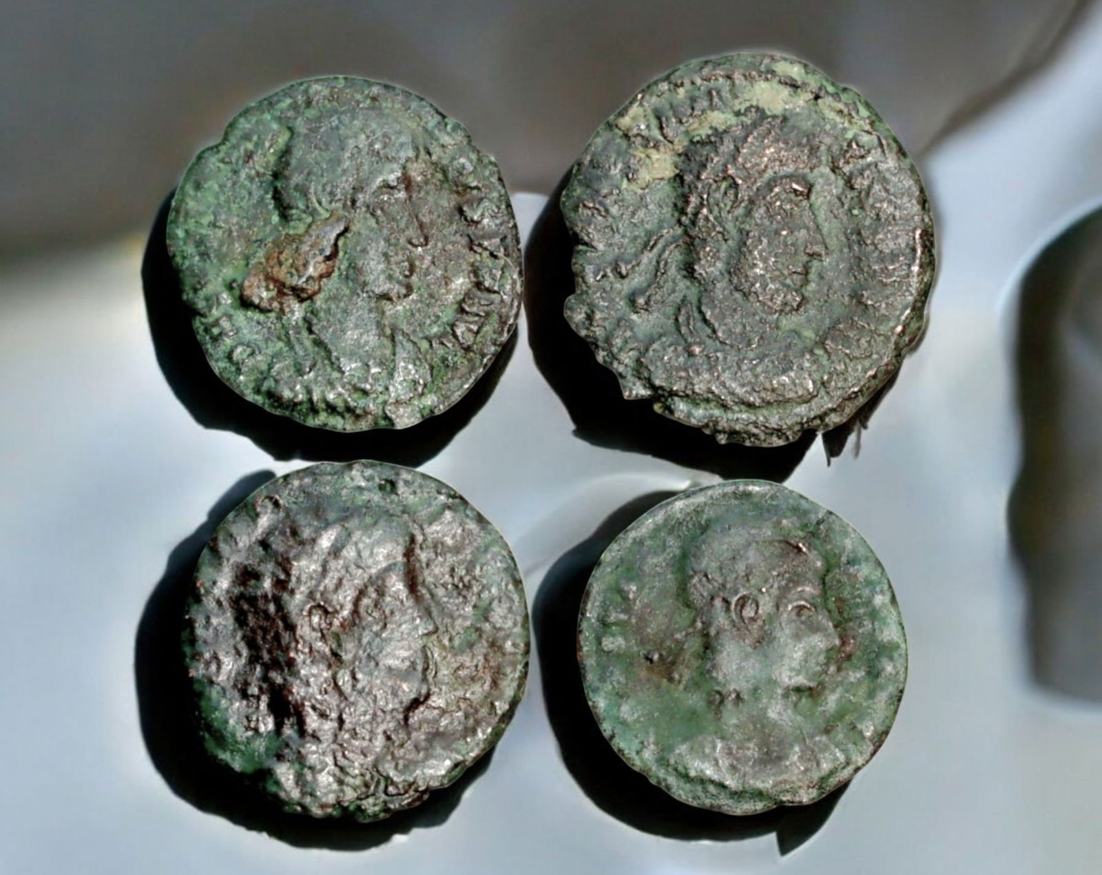 ROMAN EMPIRE: AE Coins - Bronze Coins, 15-18mm, 7g (Lot of 4) (1 of 3)