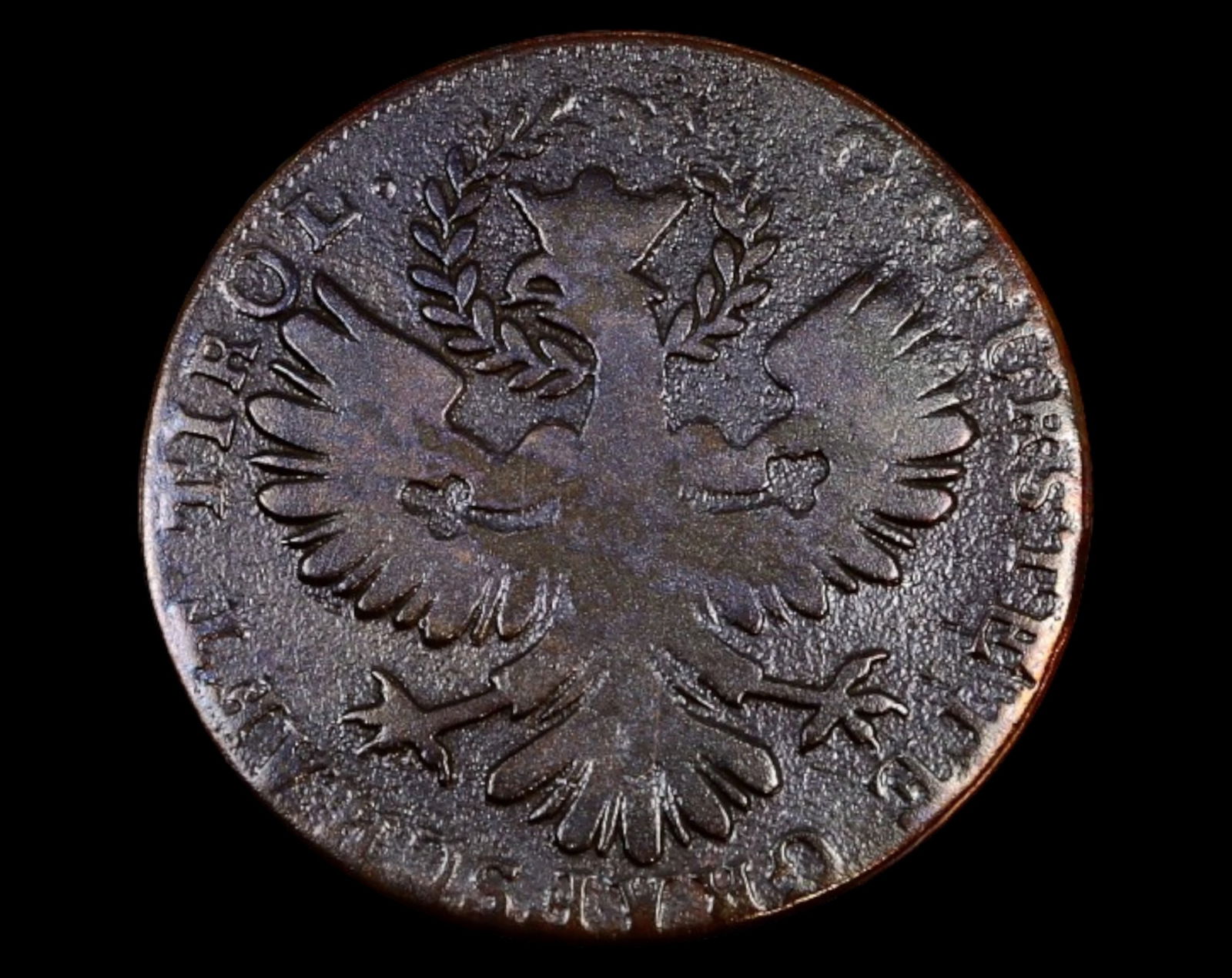 AUSTRIA: Franz I (1804-1835) - 1 Kreuzer Coin, 1809, Andreas Hofer Issue (1 of 3)