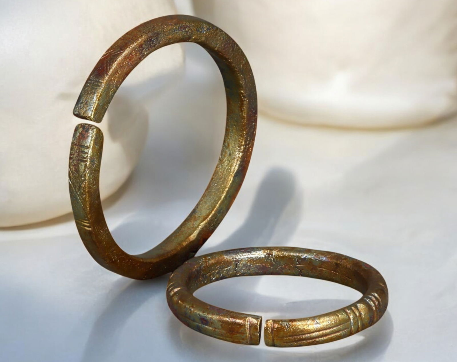 WEST AFRICA: Dorome Brass Token Bullion (Pair), c. 18th-19th Century (1 of 1)