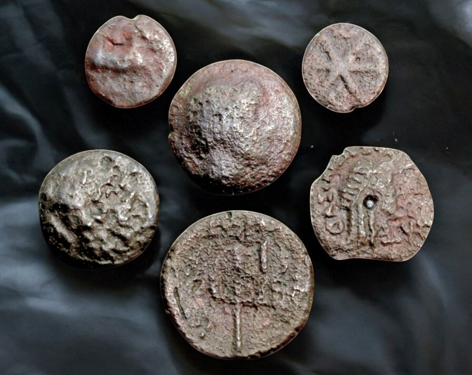ANCIENT GREECE: Mixed AE Coin Lot - 6 Coins, 11-19mm, 120.8g Total, ca. 4th-2nd Century BCE (1 of 3)