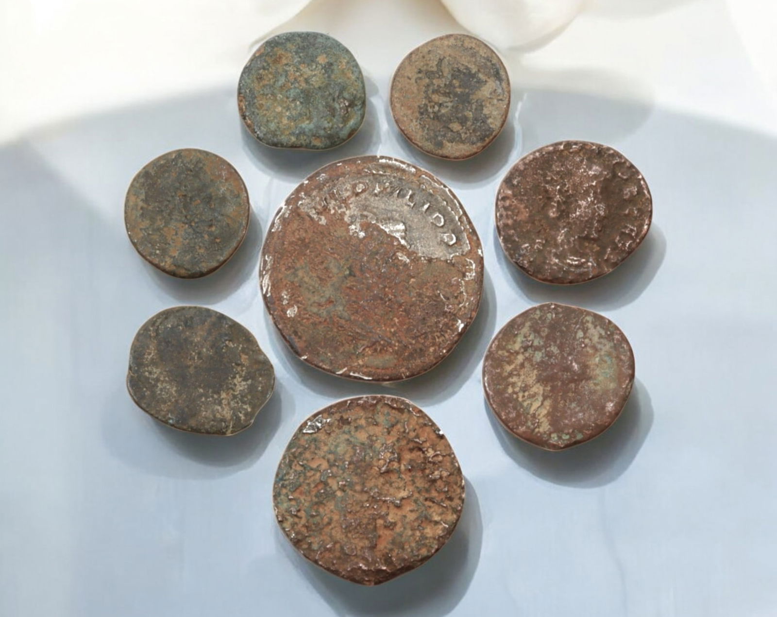 ROMAN EMPIRE: Double Antoninianus & AE Coin Lot - 8pcs, 13-23mm, 15.7g (1 of 2)