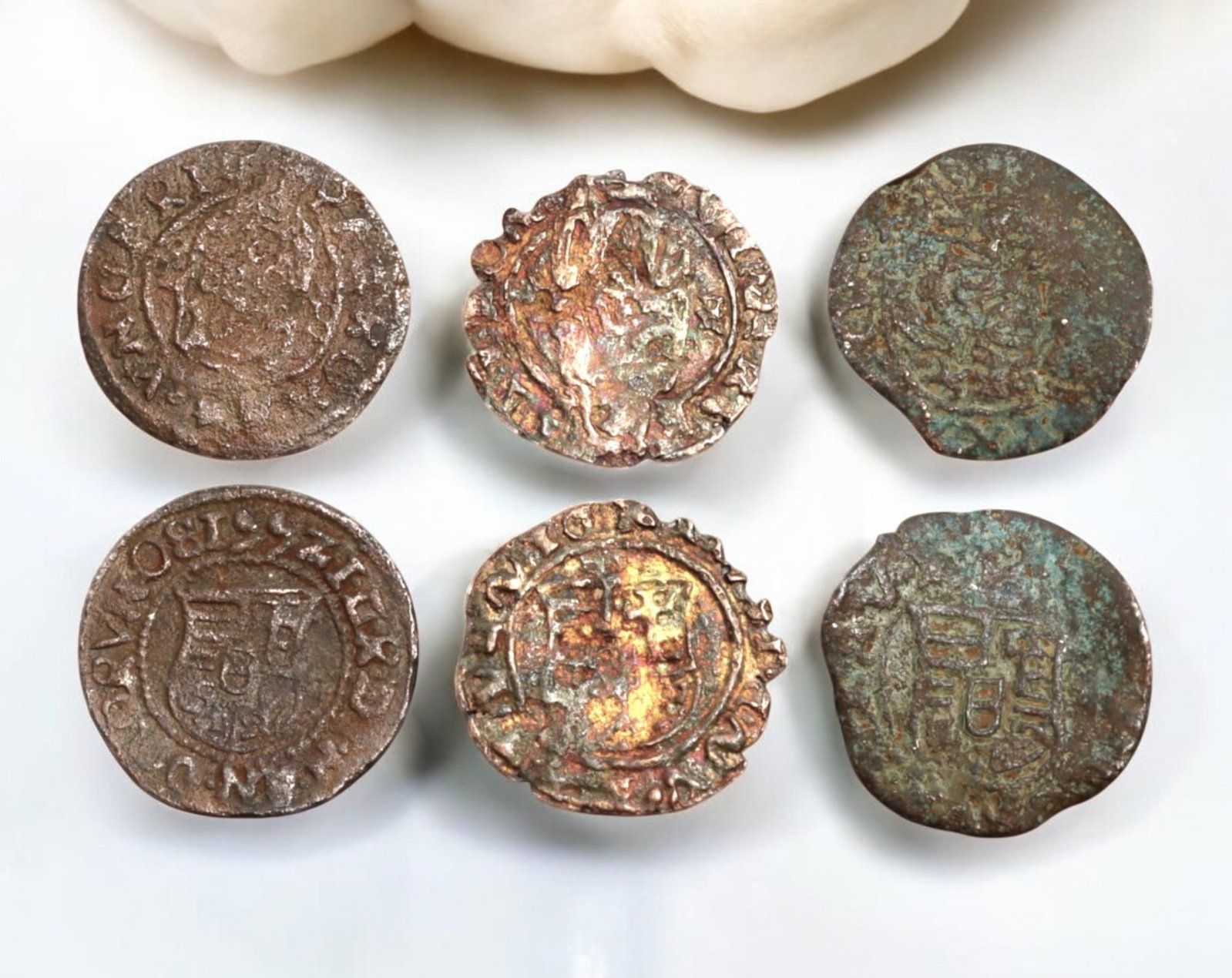 HUNGARY: Mixed Medieval & Early Modern Denier Coins - 3 Pieces, 14mm, 1.4g: A fascinating trio of Hungarian deniers, each reflecting the artistry and monetary heritage of the medieval and early modern Kingdom of Hungary. Measuring 14mm and weighing 1.4g in total, these coins 