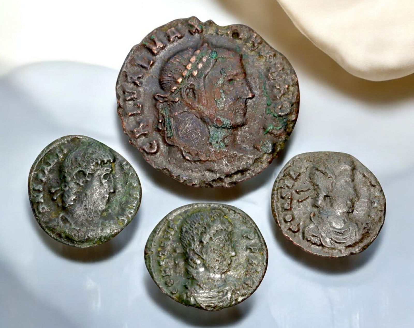 ROMAN EMPIRE: AE Coins - Bronze Coins, 16-25mm, 8.6g (Lot of 4) (1 of 3)