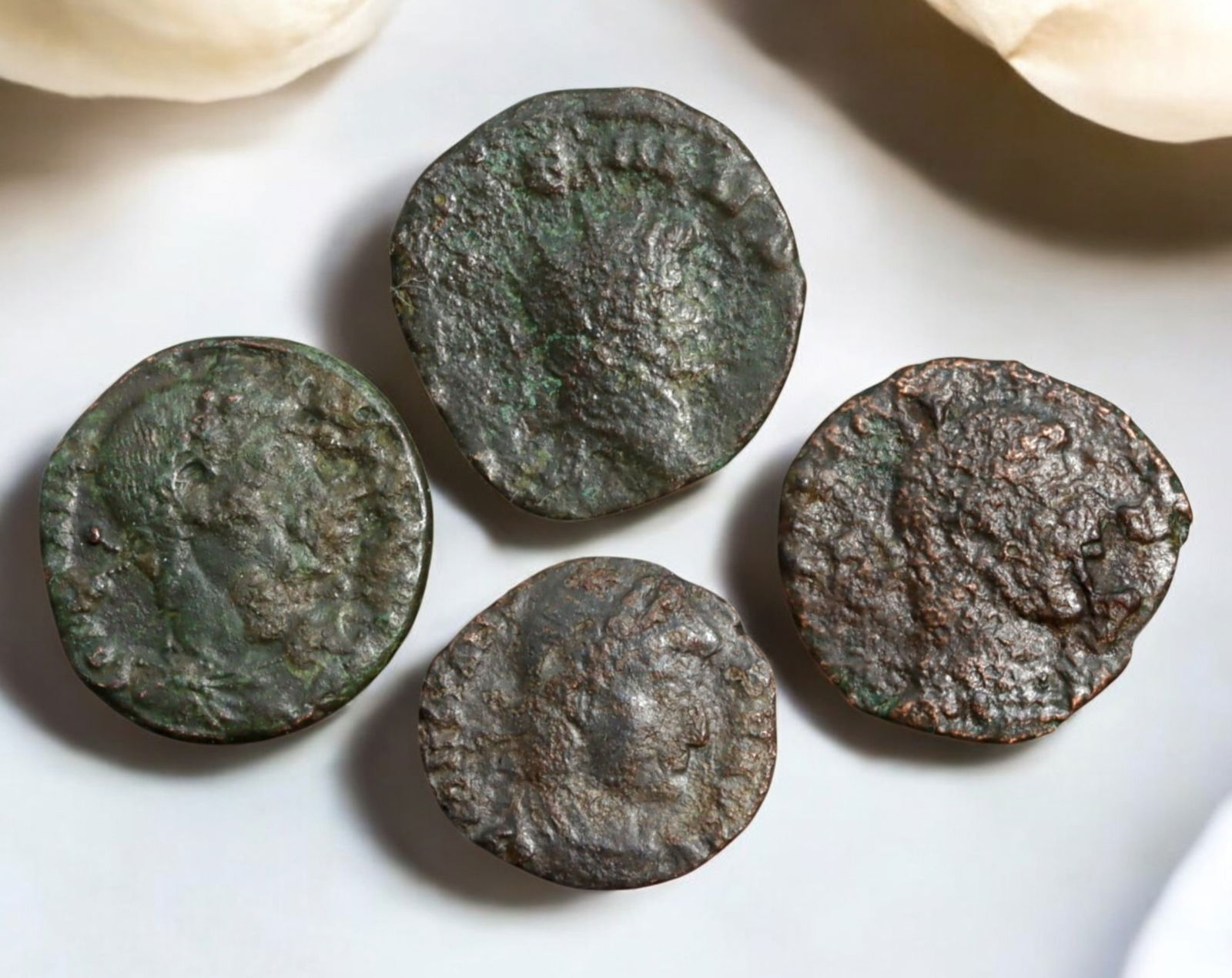 ROMAN EMPIRE: AE Coins - Bronze Coins, 14-17mm, 8.7g (Lot of 4) (1 of 3)