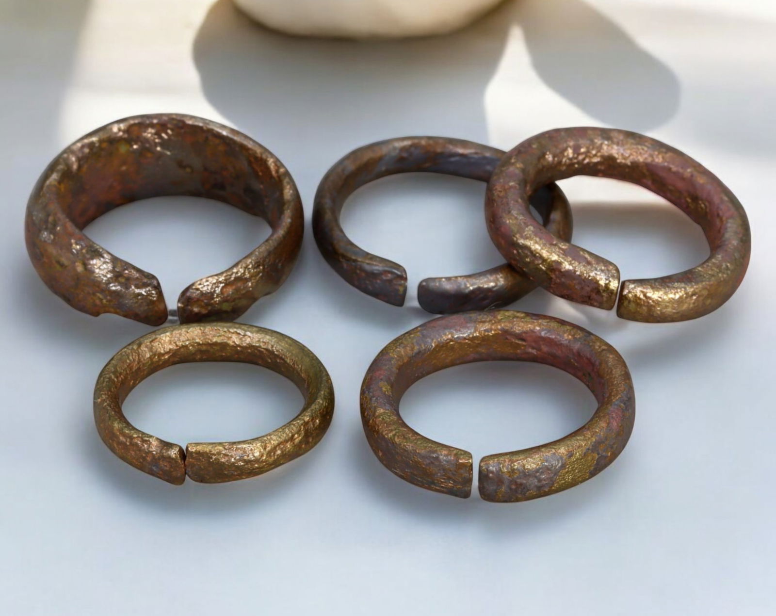 CELTIC EUROPE: Set of Five Bronze Proto-Ring Money - Late Bronze to Early Iron Age (circa 800-300 (1 of 1)