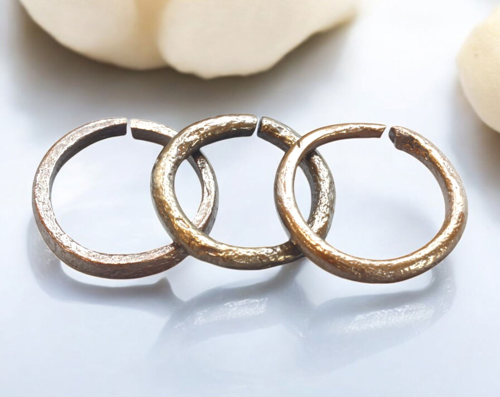 VIKING AGE: Bronze Proto Ring Money - 8th-10th Century, Set of Three (1 of 2)