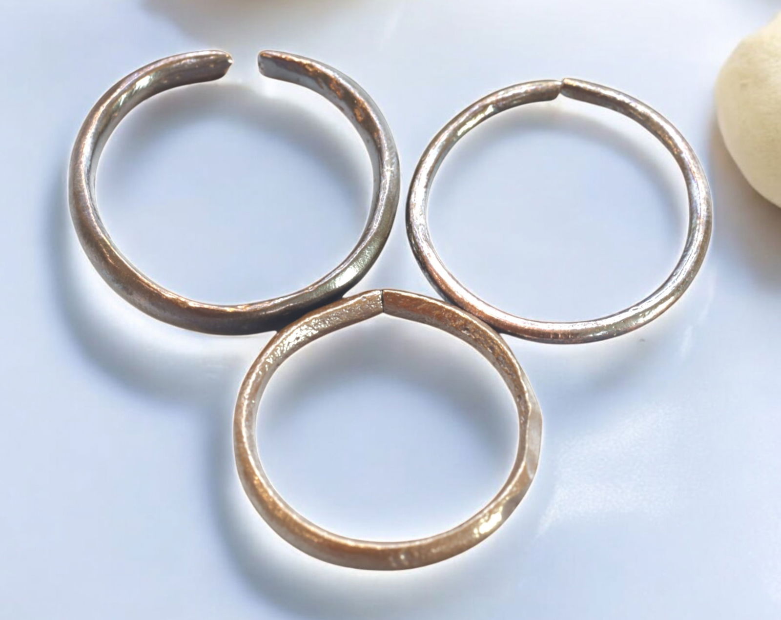 VIKING AGE: Bronze Proto Ring Money - 8th-10th Century, Set of Three (1 of 2)