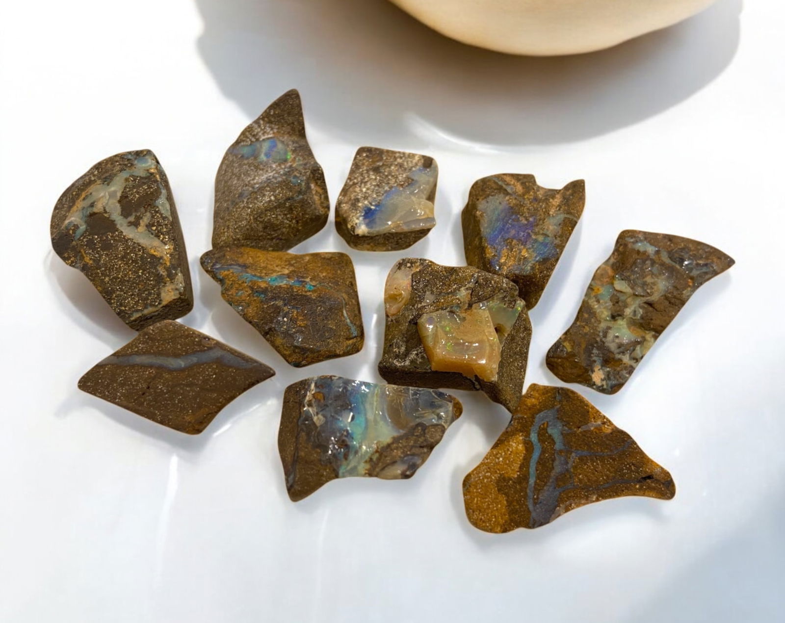 AUSTRALIAN MATRIX BOULDER OPAL - Rough Lot, 50g, 2-2.5cm Each (1 of 3)