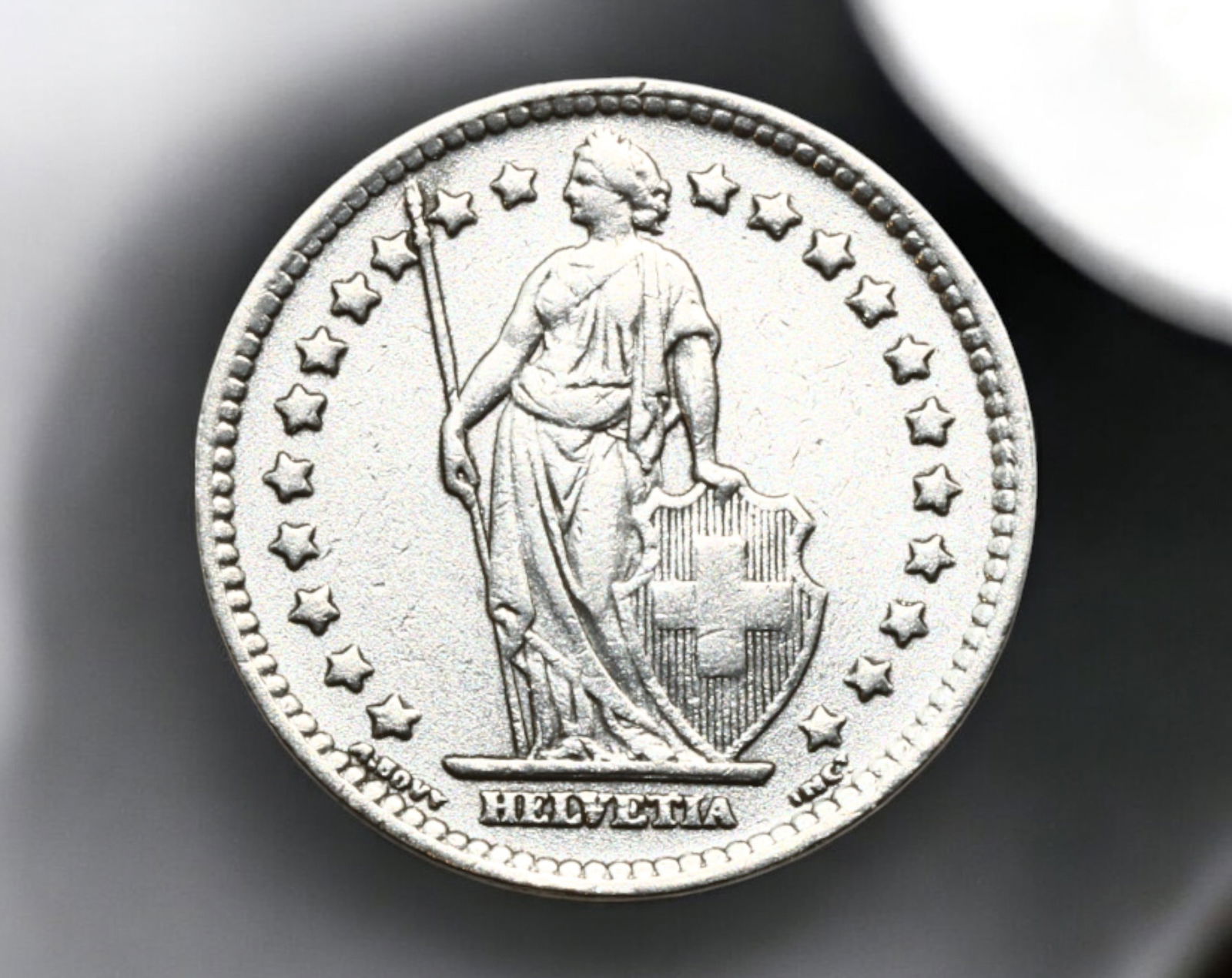 SWITZERLAND: 1 Franc Coin, 1944 - Bern Mint (1 of 2)