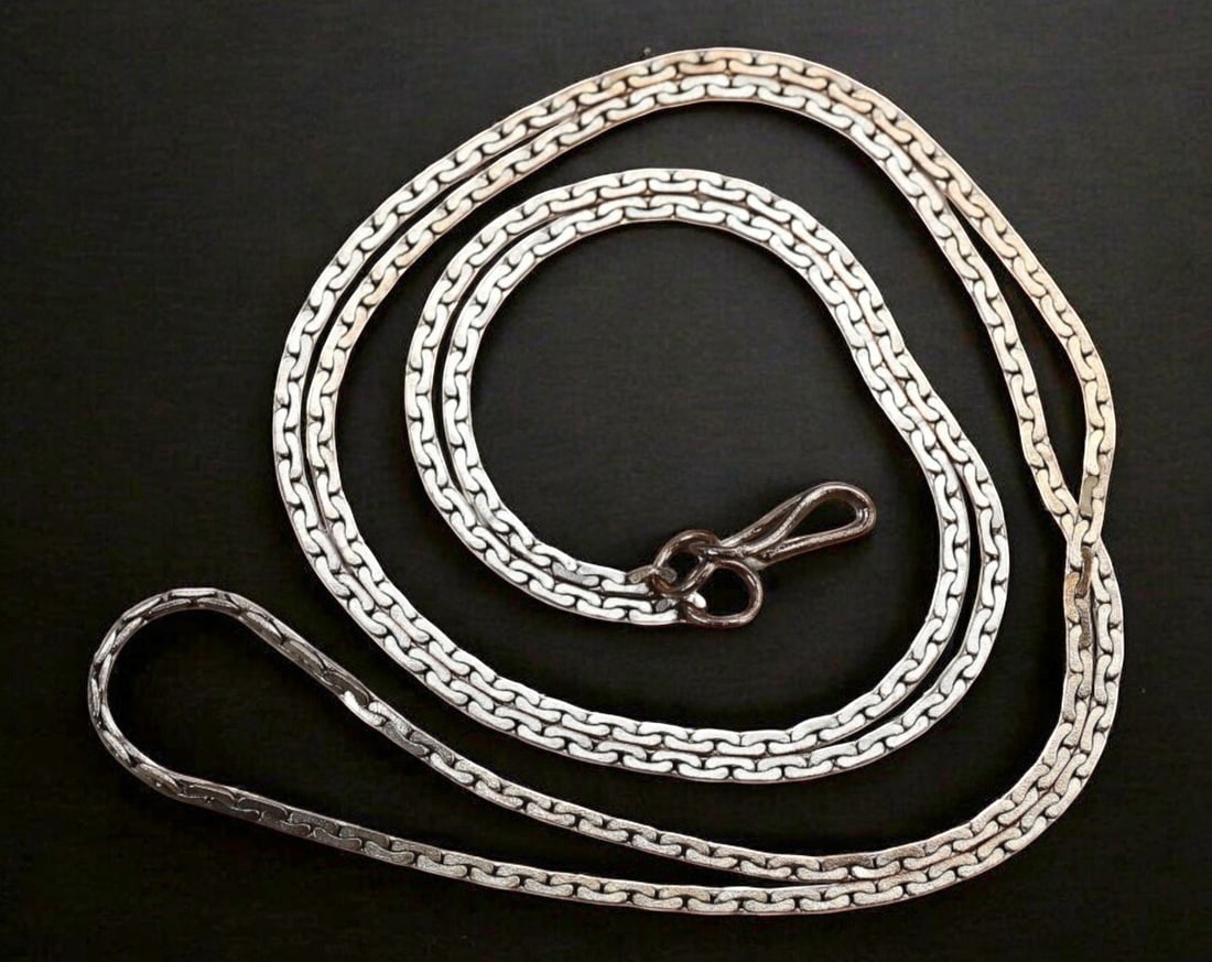 VINTAGE: Silver-Tone Box Link Chain Necklace - 62cm, 5.8g (1 of 2)