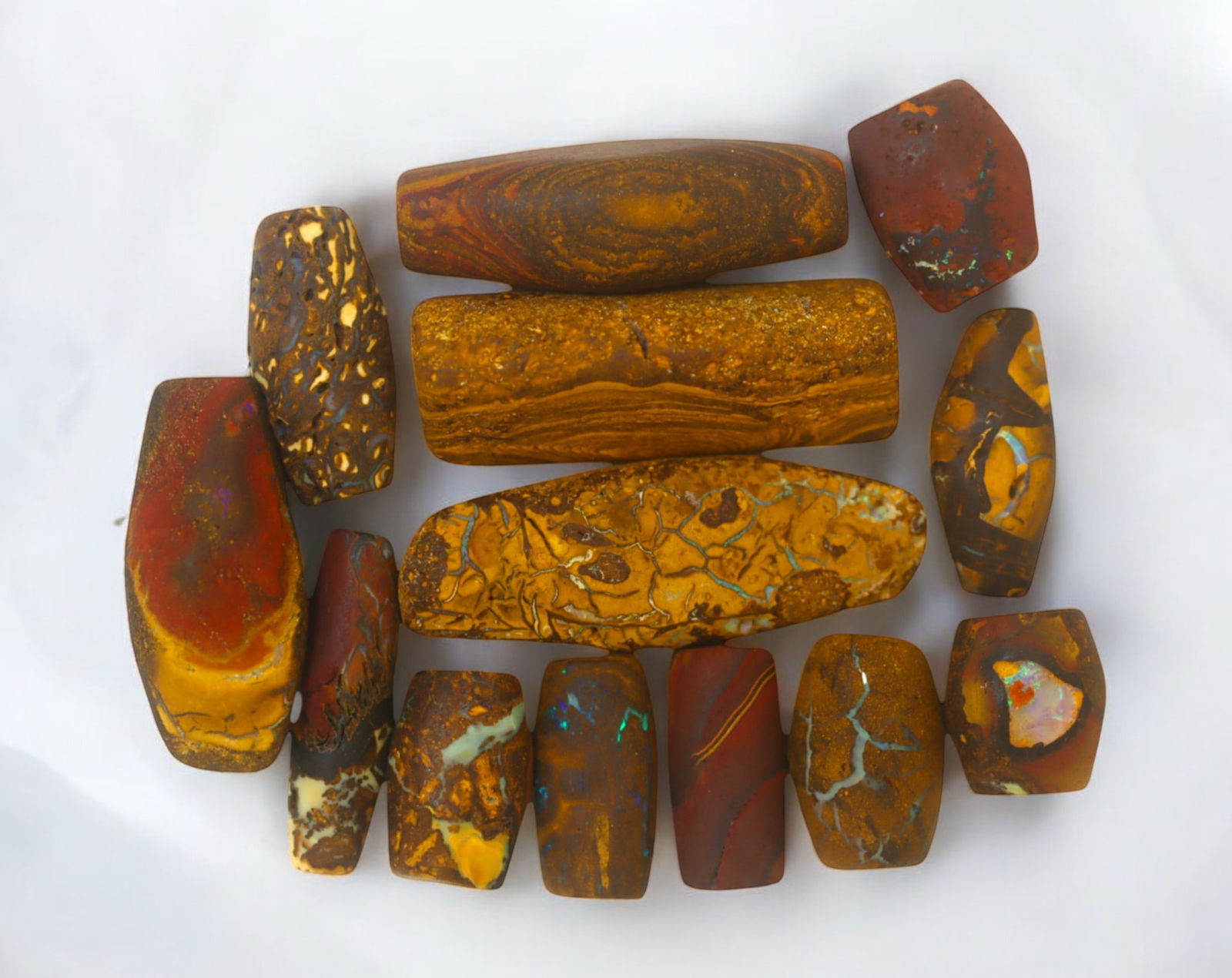 AUSTRALIA: Matrix Boulder Opal Preform Rough Lot, 50g, 1-3.5cm Each (1 of 1)