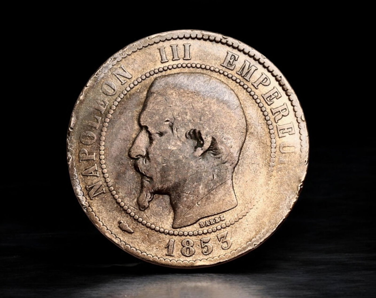 FRANCE: Napoleon III - 10 Centimes, 1853, Paris Mint (A) (1 of 2)