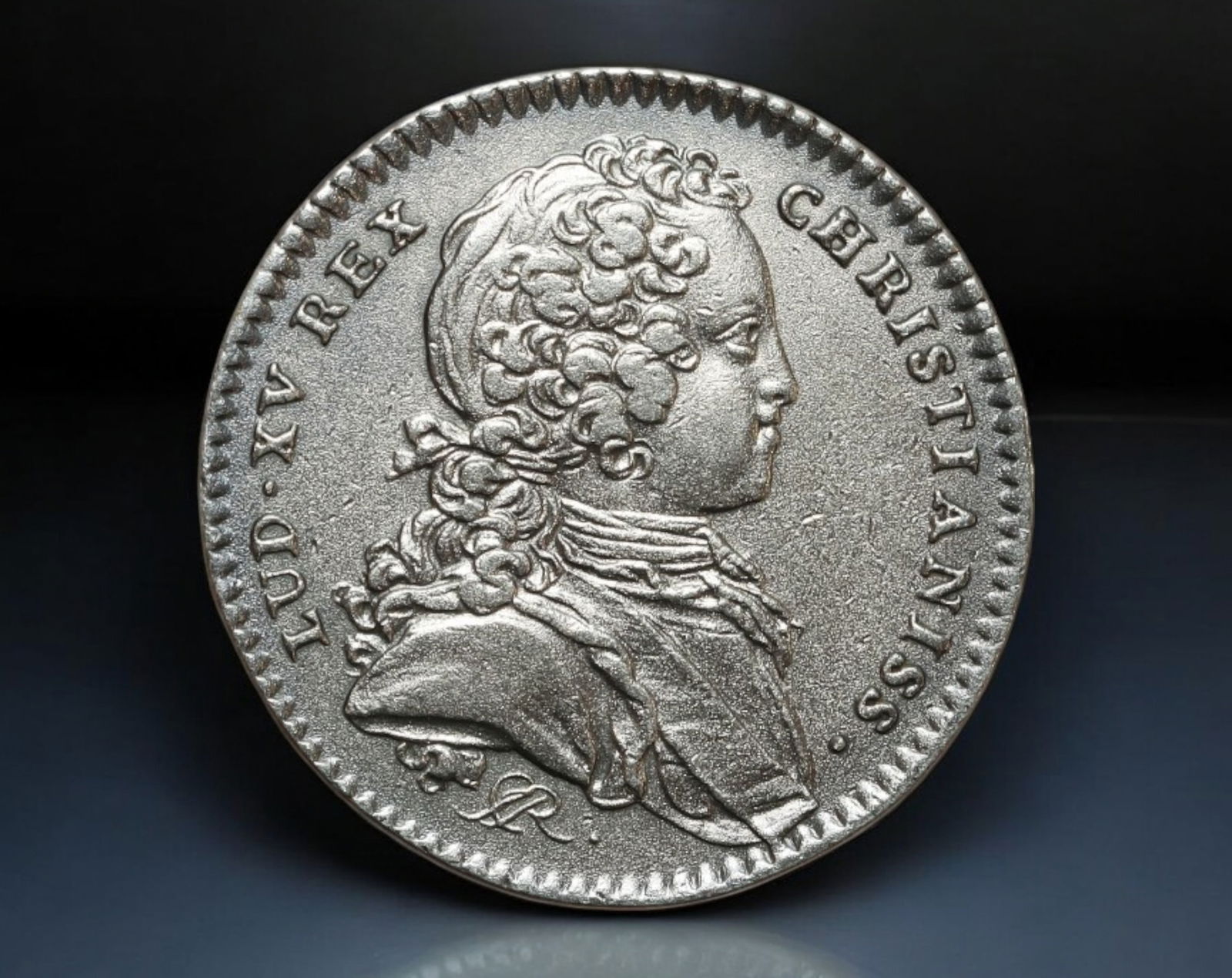 FRANCE: Louis XV - Silver Jeton  Coin, Etats de Bretagne, Saint-Brieuc, 1724 (1 of 2)
