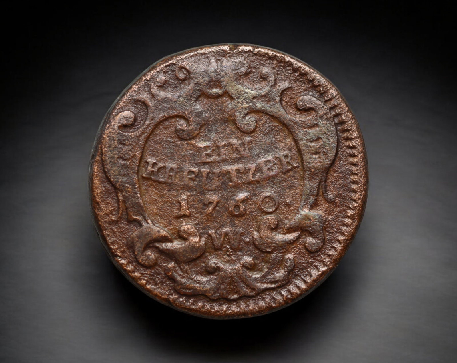 AUSTRIA: Franz I - Copper 1 Kreuzer Coin, 1760 W (Vienna Mint): Struck at the imperial Vienna Mint in 1760 during the reign of Franz I, this copper 1 Kreuzer presents a bold baroque design with the emperor's portrait facing right, paired with a richly ornamented r