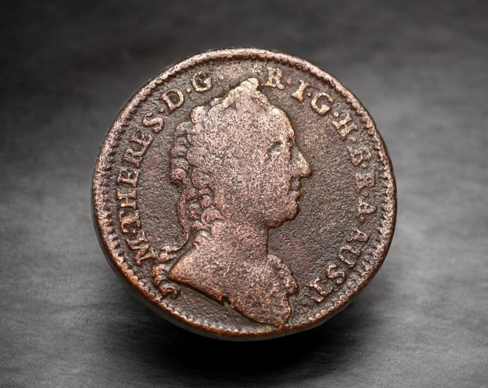 AUSTRIA: Maria Theresa - Copper 1 Kreuzer, 1762 W, Vienna Mint, 26mm, 9.8g: Issued under the reign of Maria Theresa, this 1762 copper 1 Kreuzer from the Vienna Mint ("W") reflects the refined baroque aesthetic of Habsburg coinage in the mid-18th century. The obverse features 