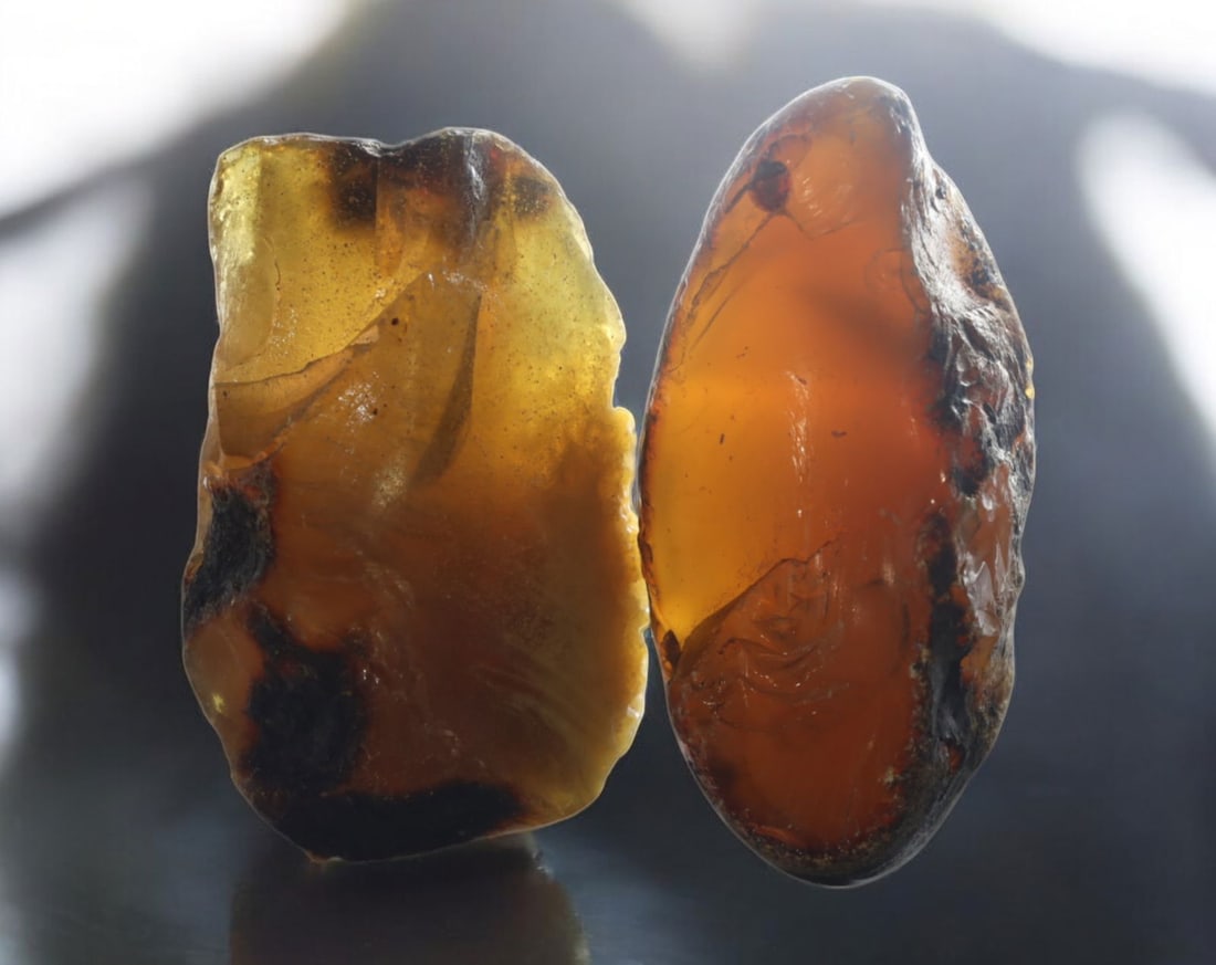 NATURAL: Baltic Amber Specimen Rough - 66g, 6-7cm, Fossilized Tree Resin (1 of 1)