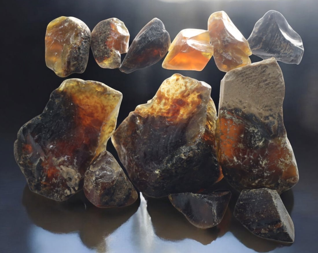 NATURAL: Baltic Amber Specimen Rough - 41g, 1.5-4.5cm, Fossilized Tree Resin (1 of 1)