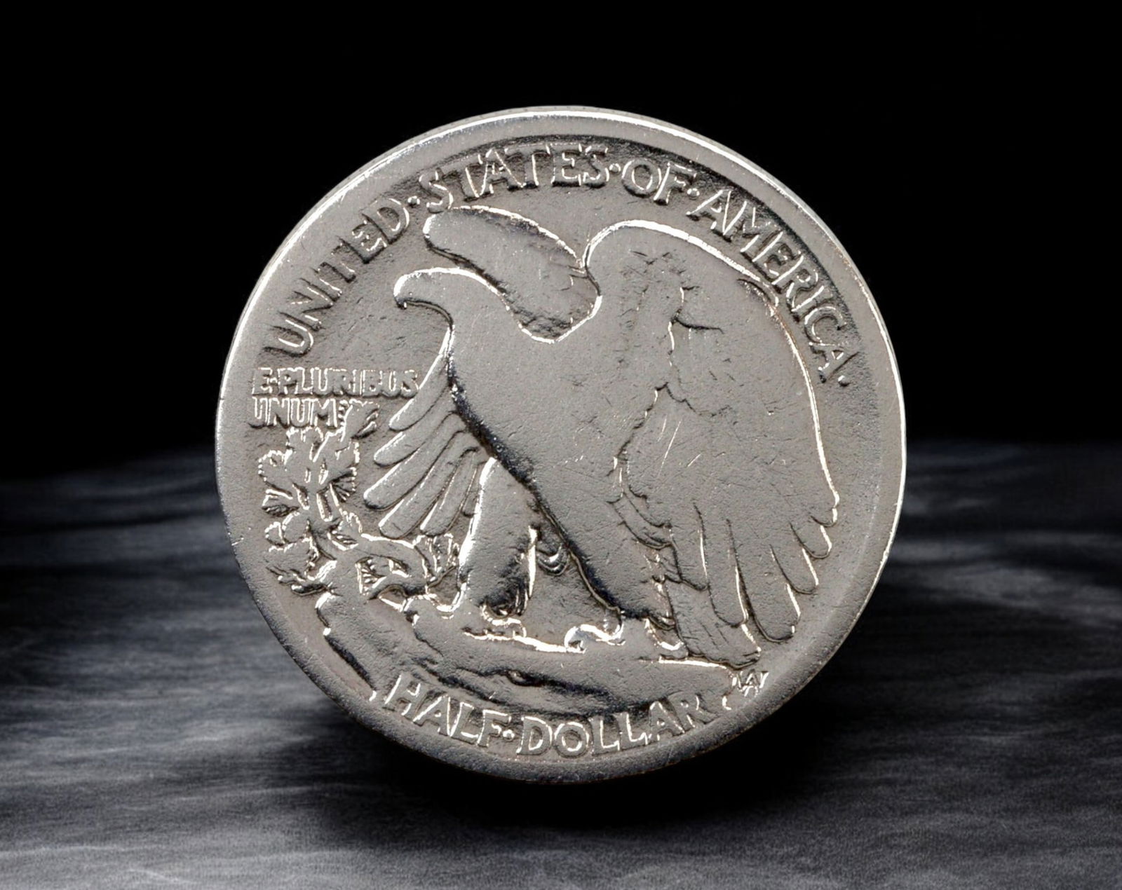 USA: 1917-D Walking Liberty Half Dollar, Obverse Mintmark, Silver Coin (1 of 2)