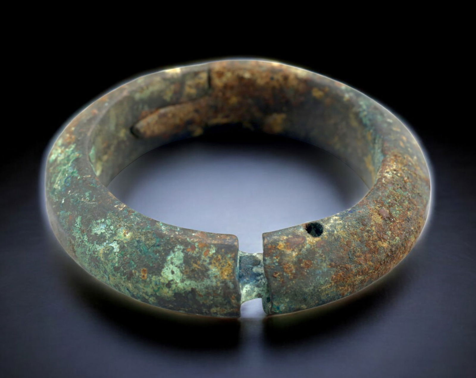 ANCIENT ROME: Massive Bronze Cuff Bangle - 8.5cm, 371g, Circa 1st-3rd Century AD (1 of 4)