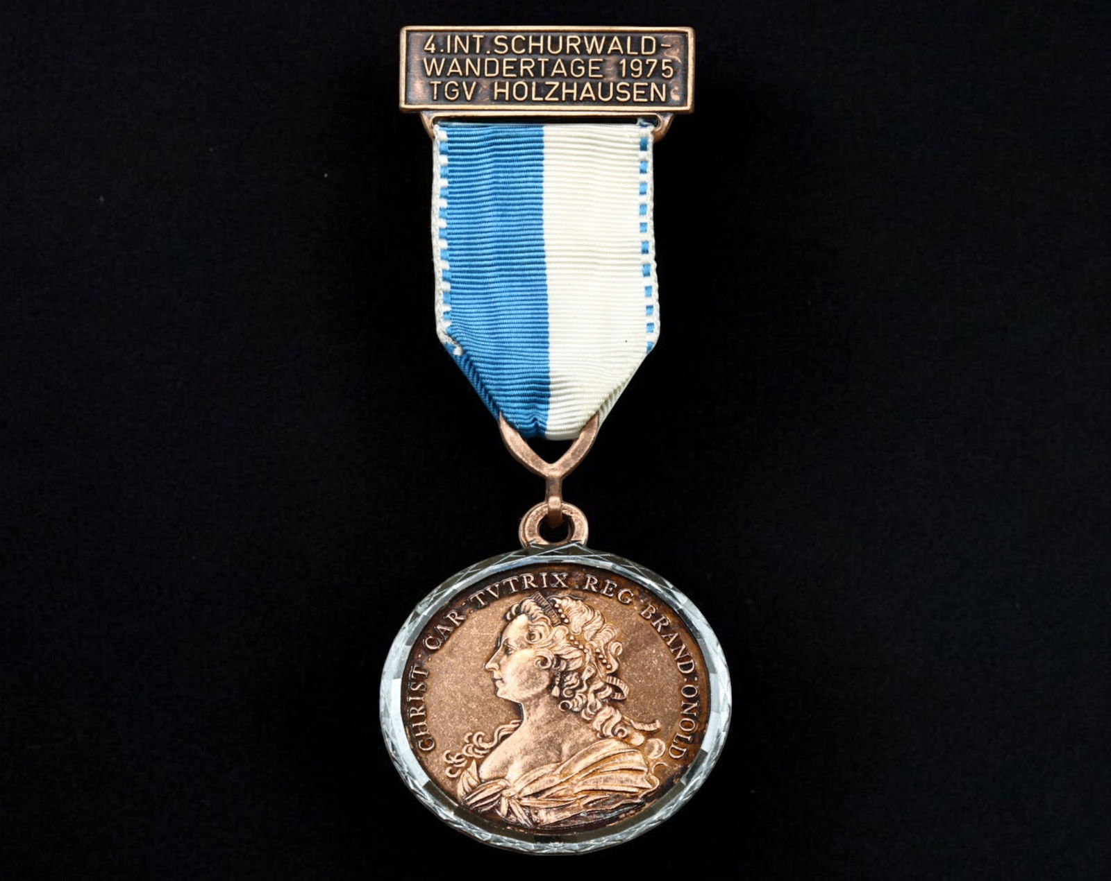 GERMANY: 4th International Schurwald Wandertage Badge - Christiana Eberhardine, 1975 (1 of 2)