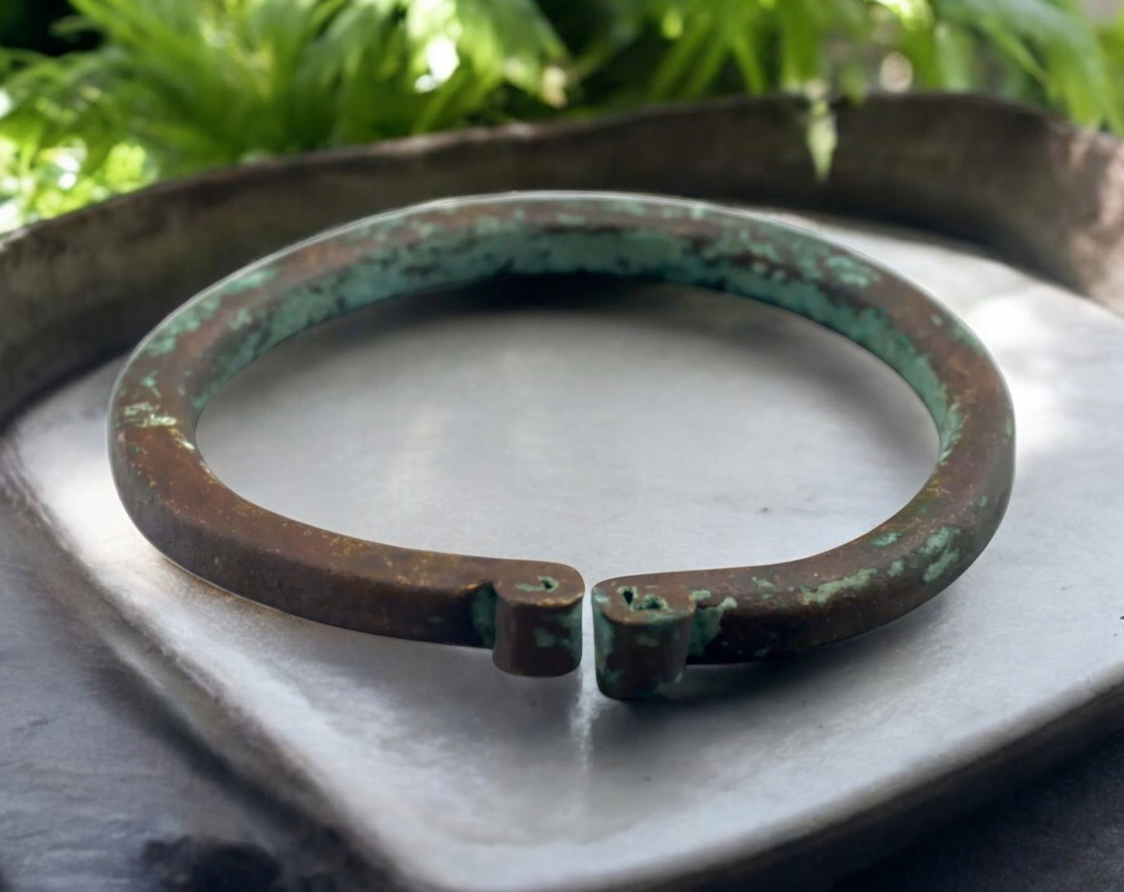 WEST AFRICA: Bronze Manilla Currency Bracelet - 7-7.5cm, 62g, Circa 17th-19th Century (1 of 3)