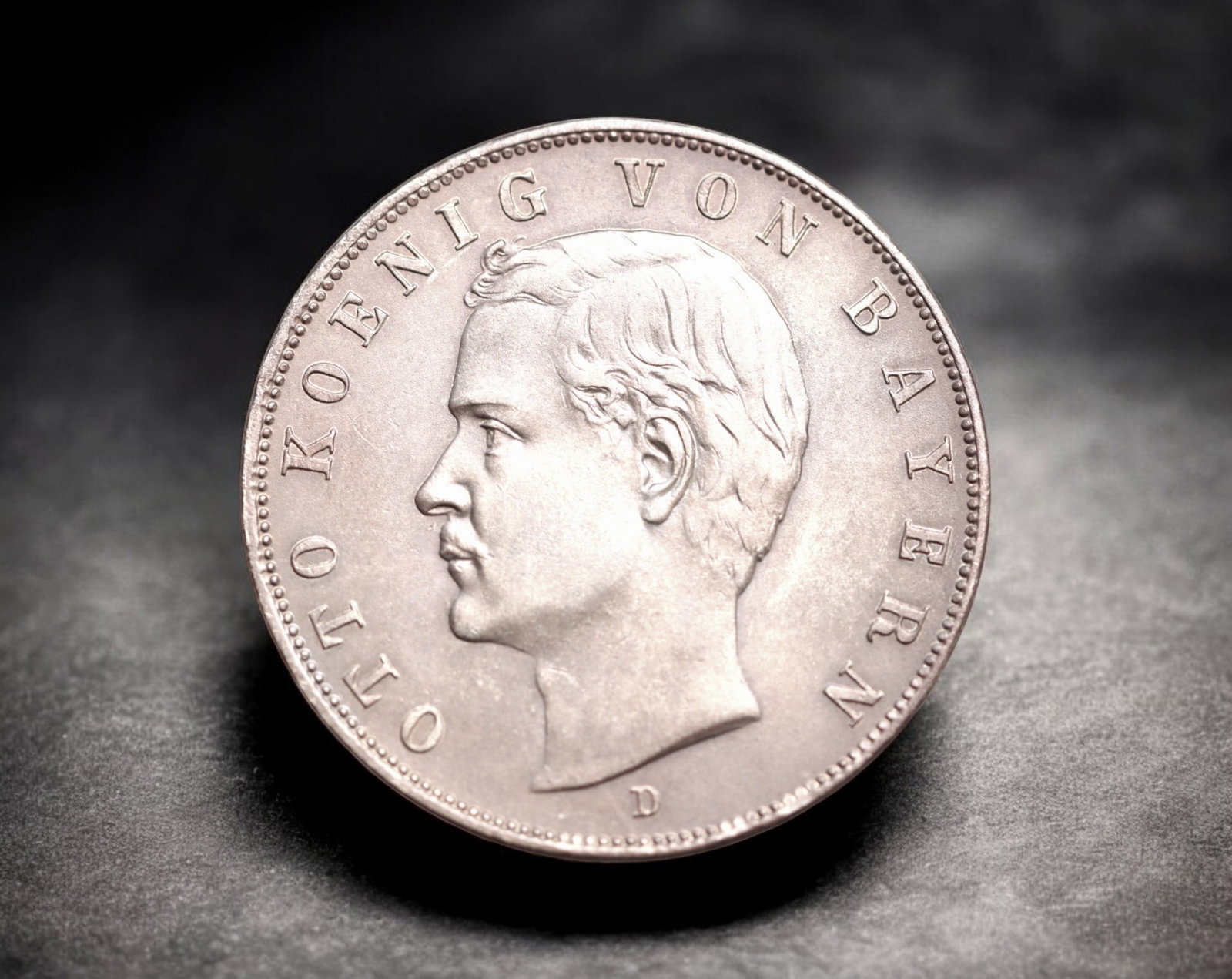 GERMANY/BAVARIA: Otto - Silver 3 Mark Coin, 1912 D Munich Mint (33mm, 16.6g): Struck at the Munich Mint in 1912 during the nominal reign of King Otto of Bavaria, this silver 3 Mark coin belongs to the final series of German imperial coinage before World War I. The obverse featu