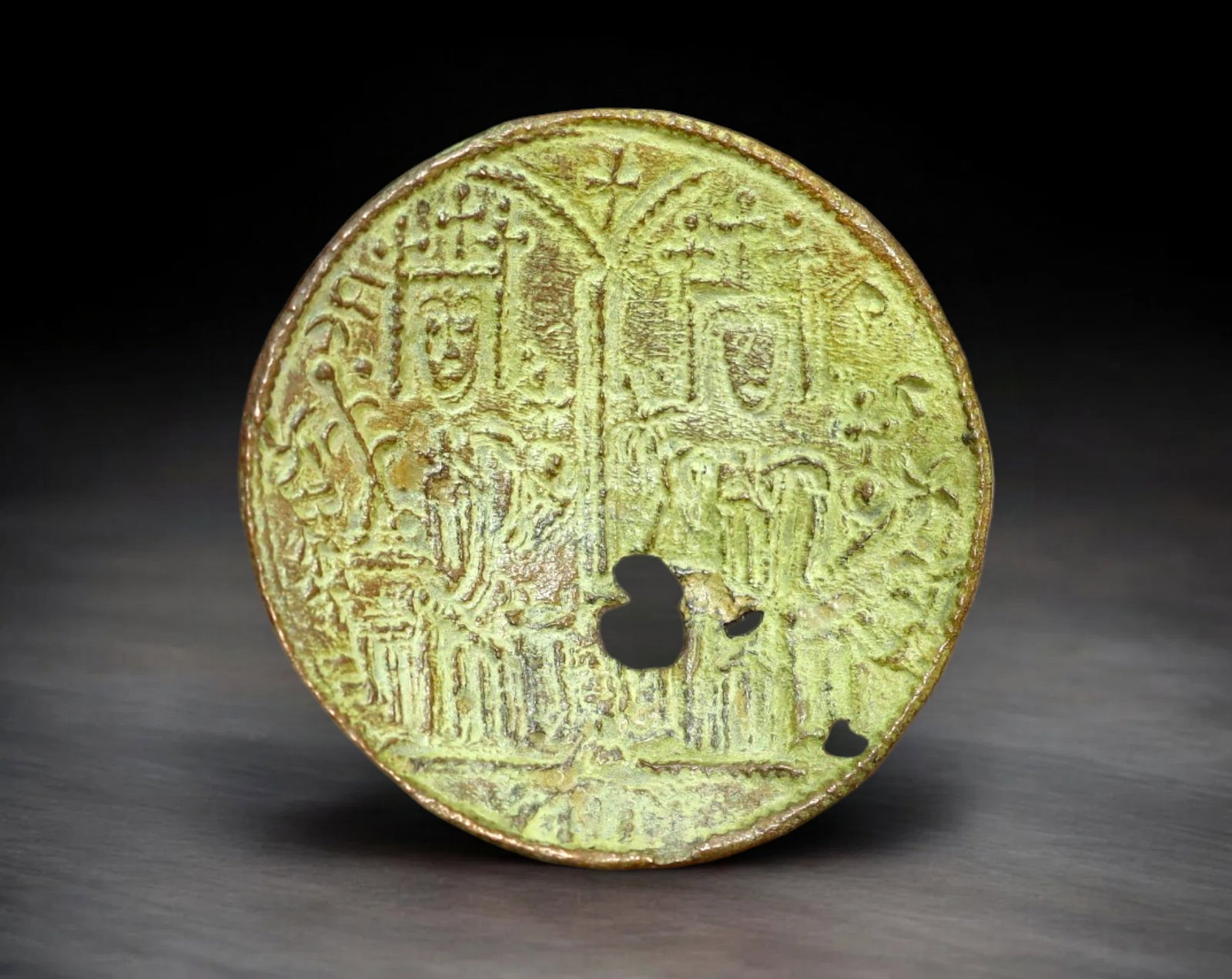 HUNGARY: Bela III - AE Follis Coin Coin, ND (1172-1196) (25mm, 2.1g): Struck during the reign of Bela III, one of Hungary's most powerful medieval monarchs, this Byzantine-influenced AE Follis Coin features the enthroned ruler flanked by royal regalia, showcasing strong