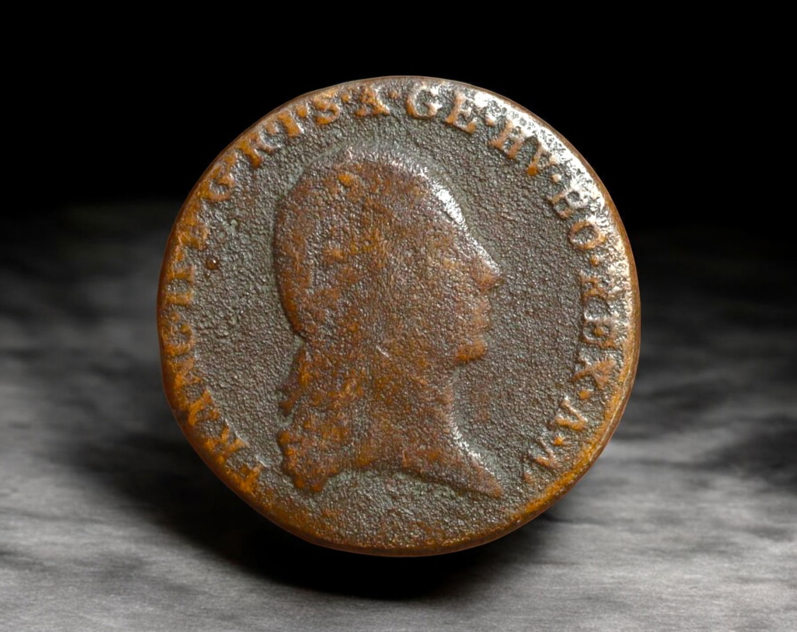 AUSTRIA: Franz II - Copper 1 Kreuzer Coin Coin, 1800 (23mm, 3g) (1 of 2)