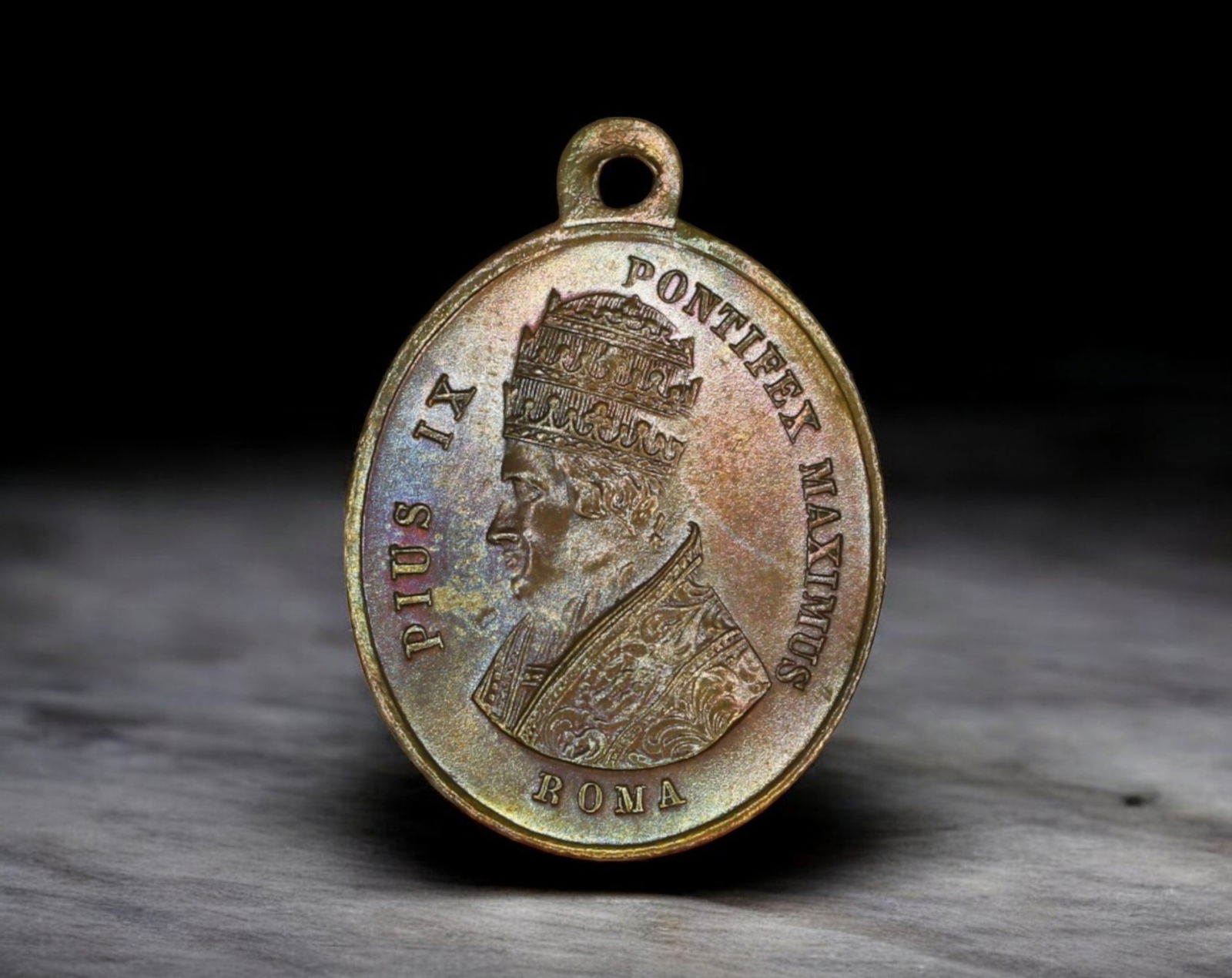 VATICAN: Pope Pius IX and St. Pedro Arbues Martyrdom Medal - 19th Century (1 of 2)