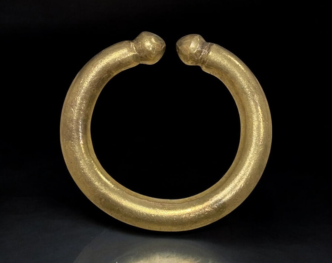 AFRICAN: Gilt Bronze Ring Currency - 5cm, 49g (1 of 4)